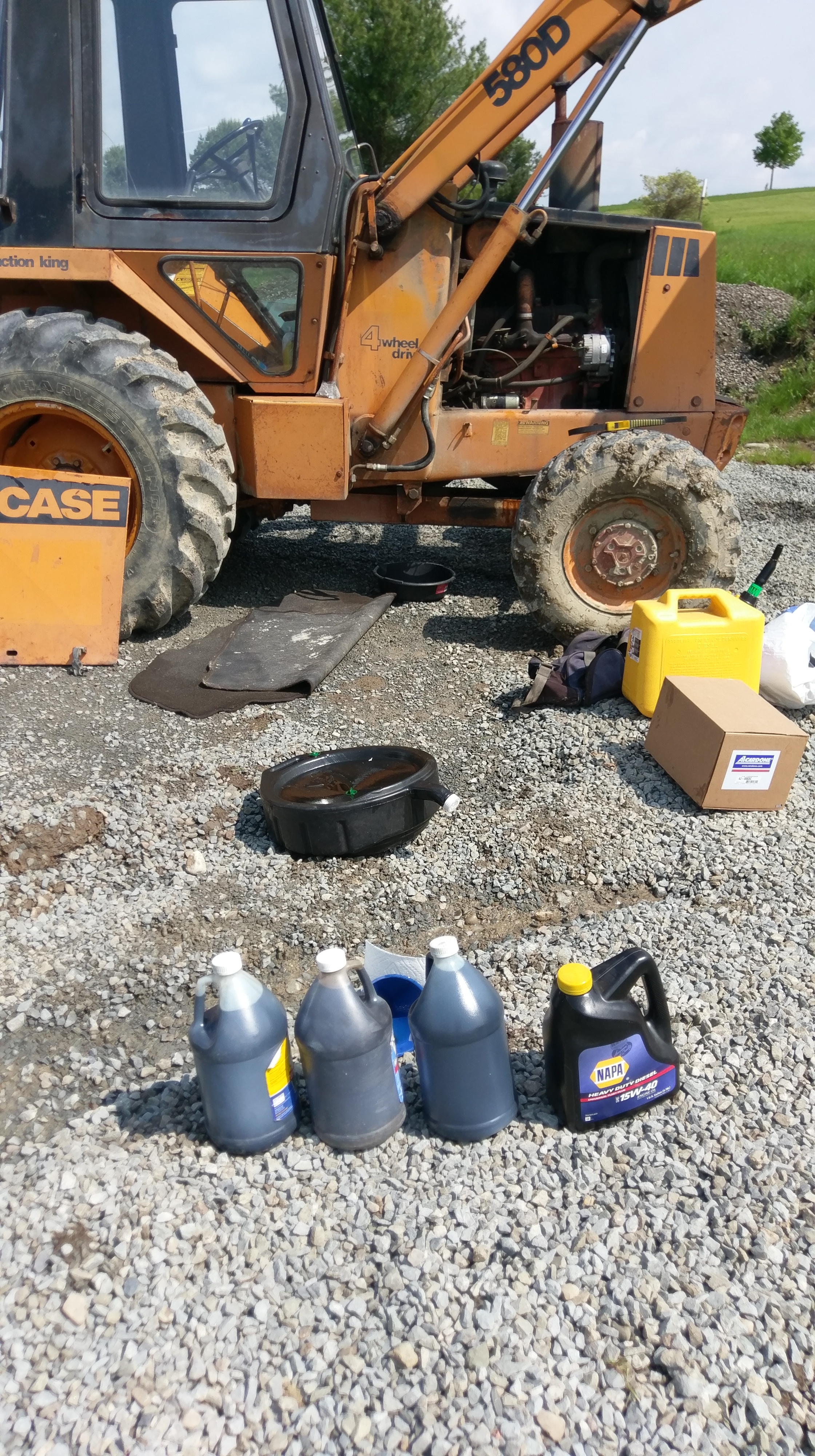 It's normal to drain 4 gallons of diesel & oil mix from a 7quart engine.. Right??? r