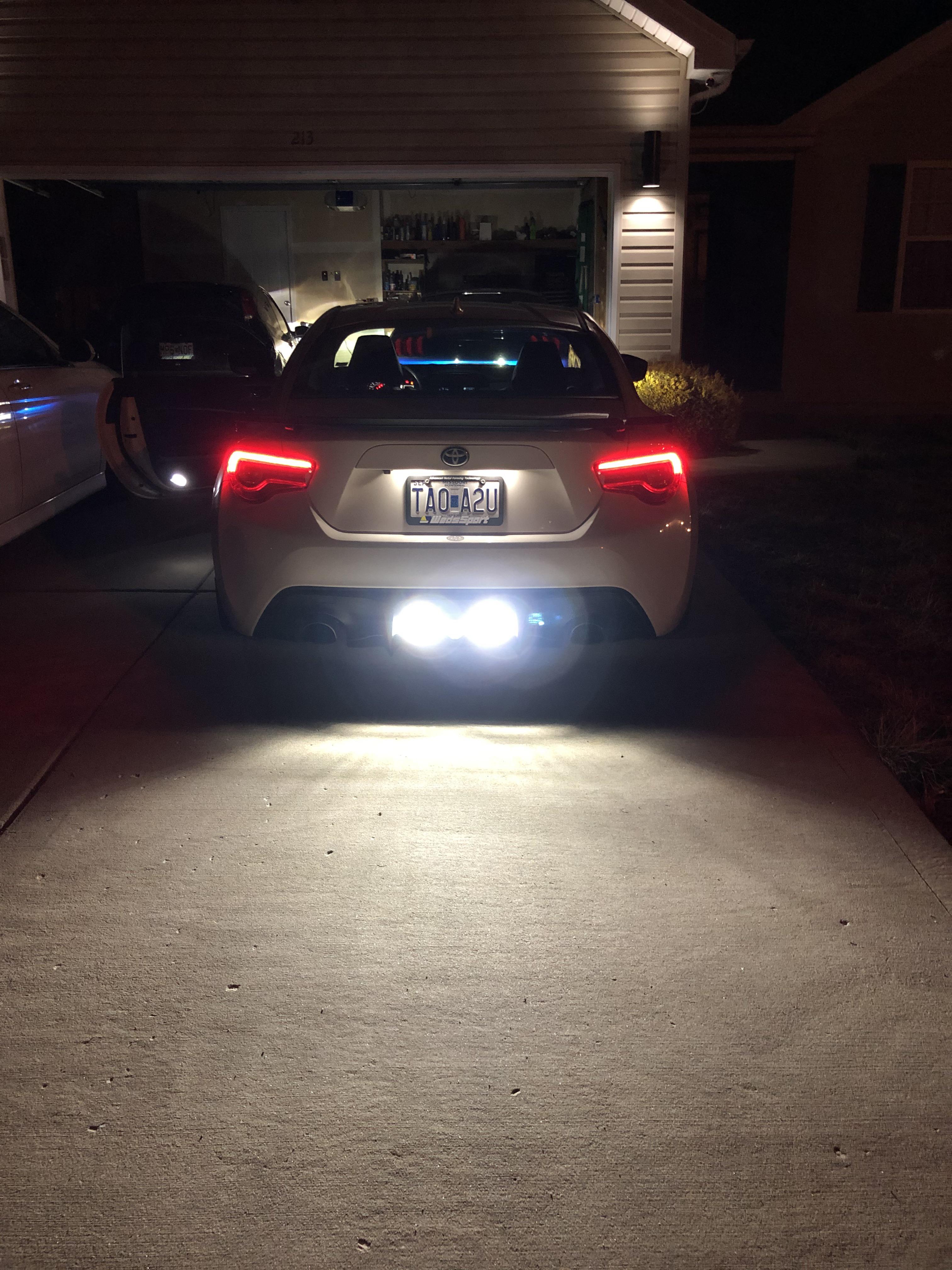 Diode Dynamics 921 XPR reverse bulbs installed. Bright af. r/ft86