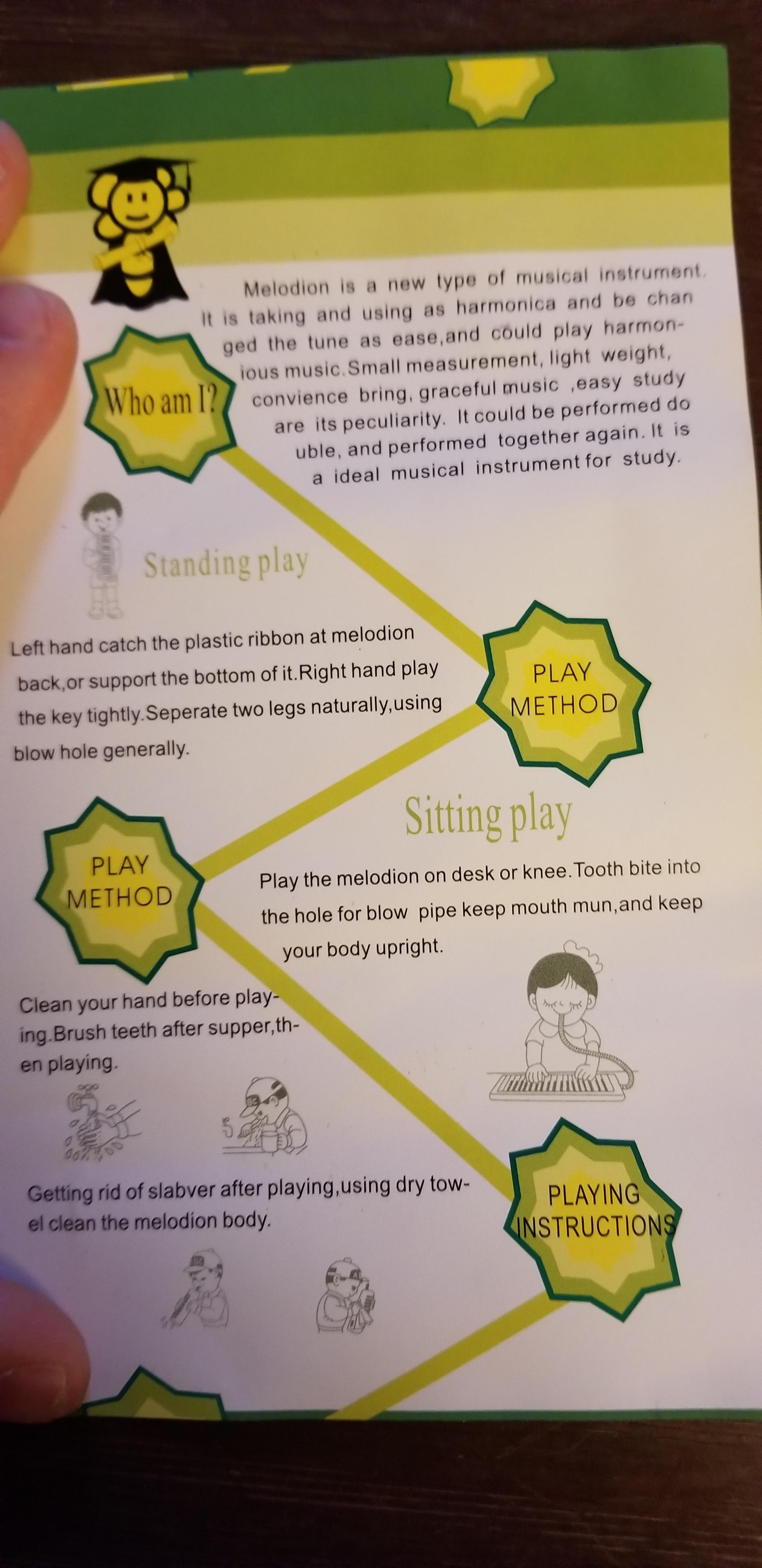 Tagline Melodion Melodica"WE WILL DO MORE BETTER!" r/engrish