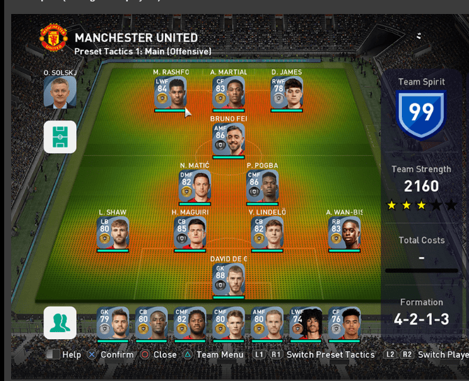 Man united 2021 ratings r/pesmobile