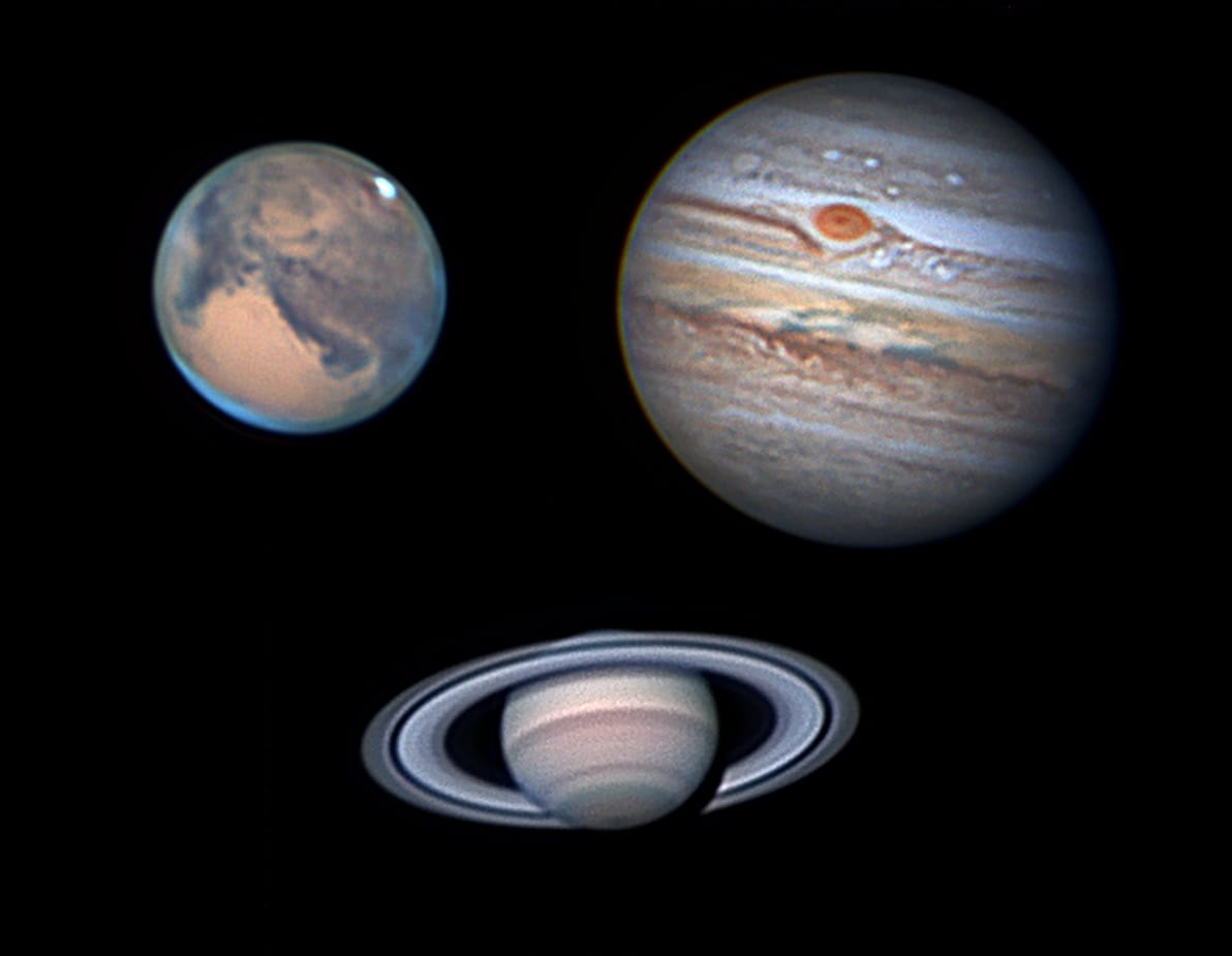 Mars, Jupiter and Saturn 15th October 2020. r/astrophotography