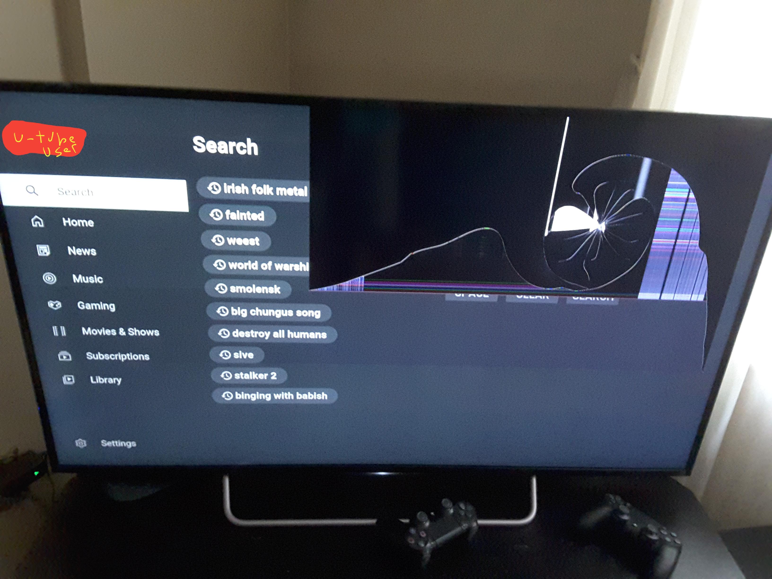 I broke my tv by accident.(need help) Explanation in comments r
