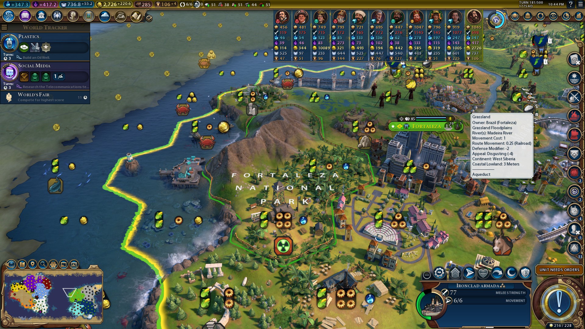 No Uranium this game.... r/civ