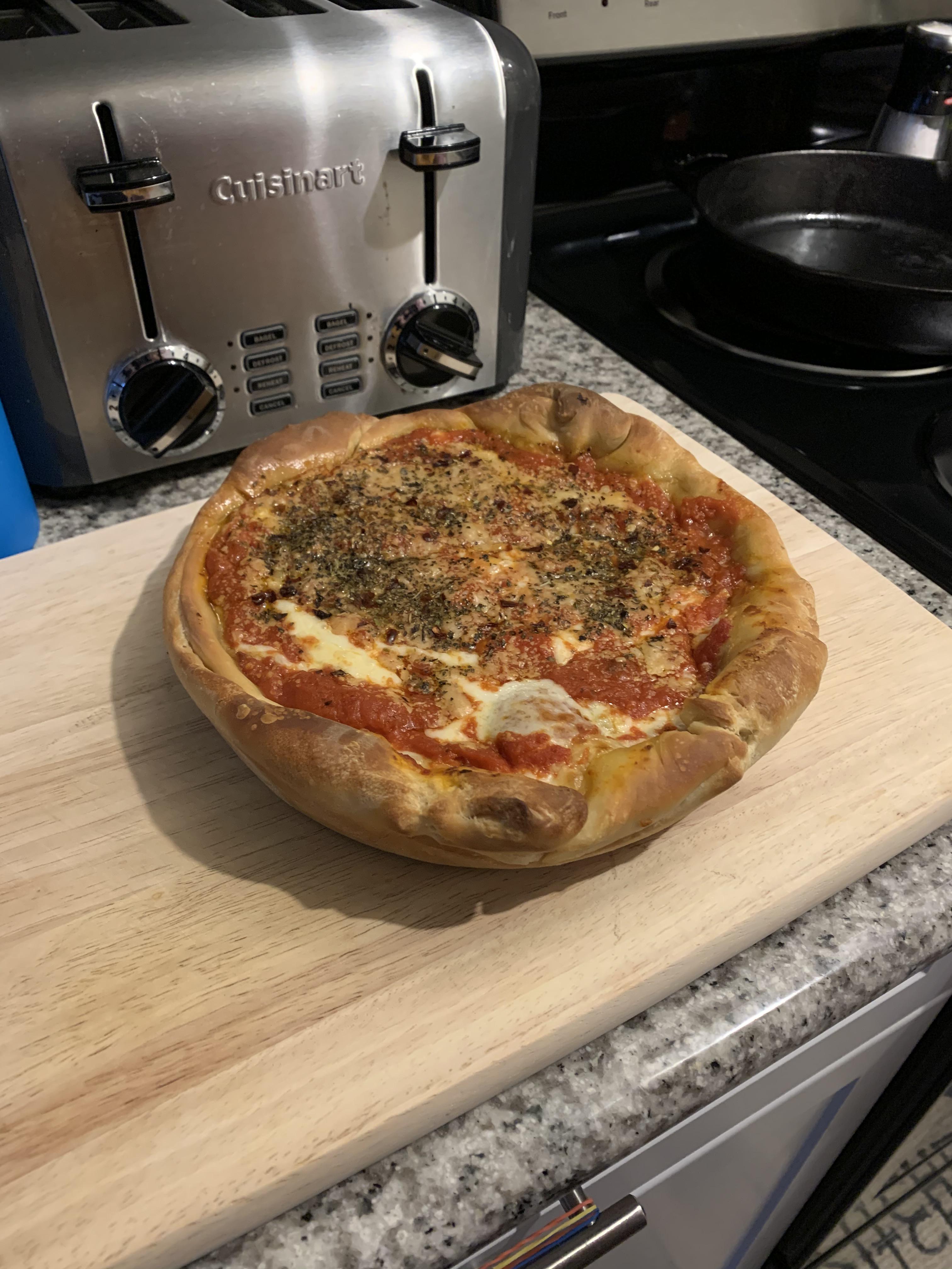 [Homemade] Deep dish pizza r/food
