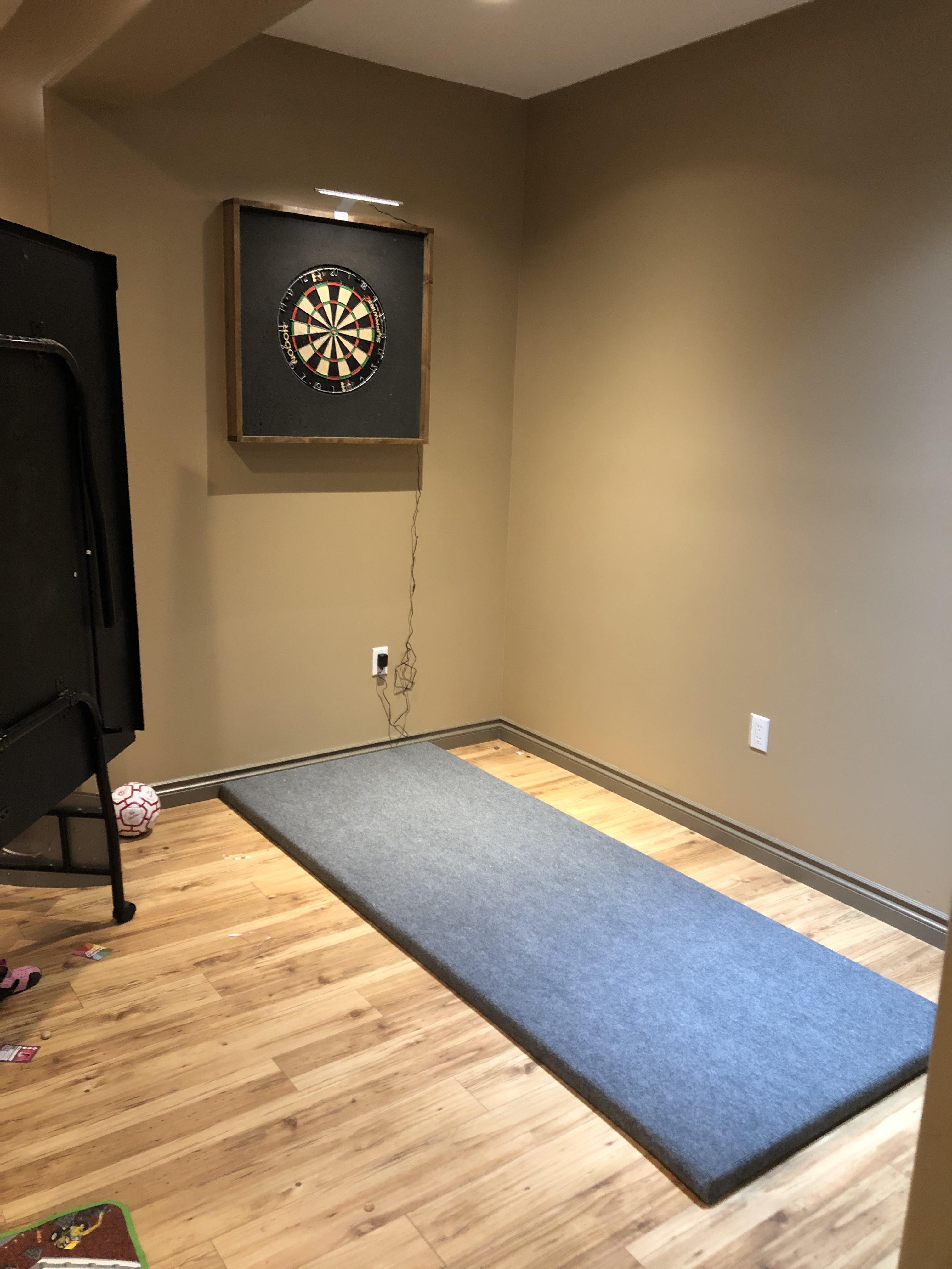 Built a raised Oche for myself r/Darts