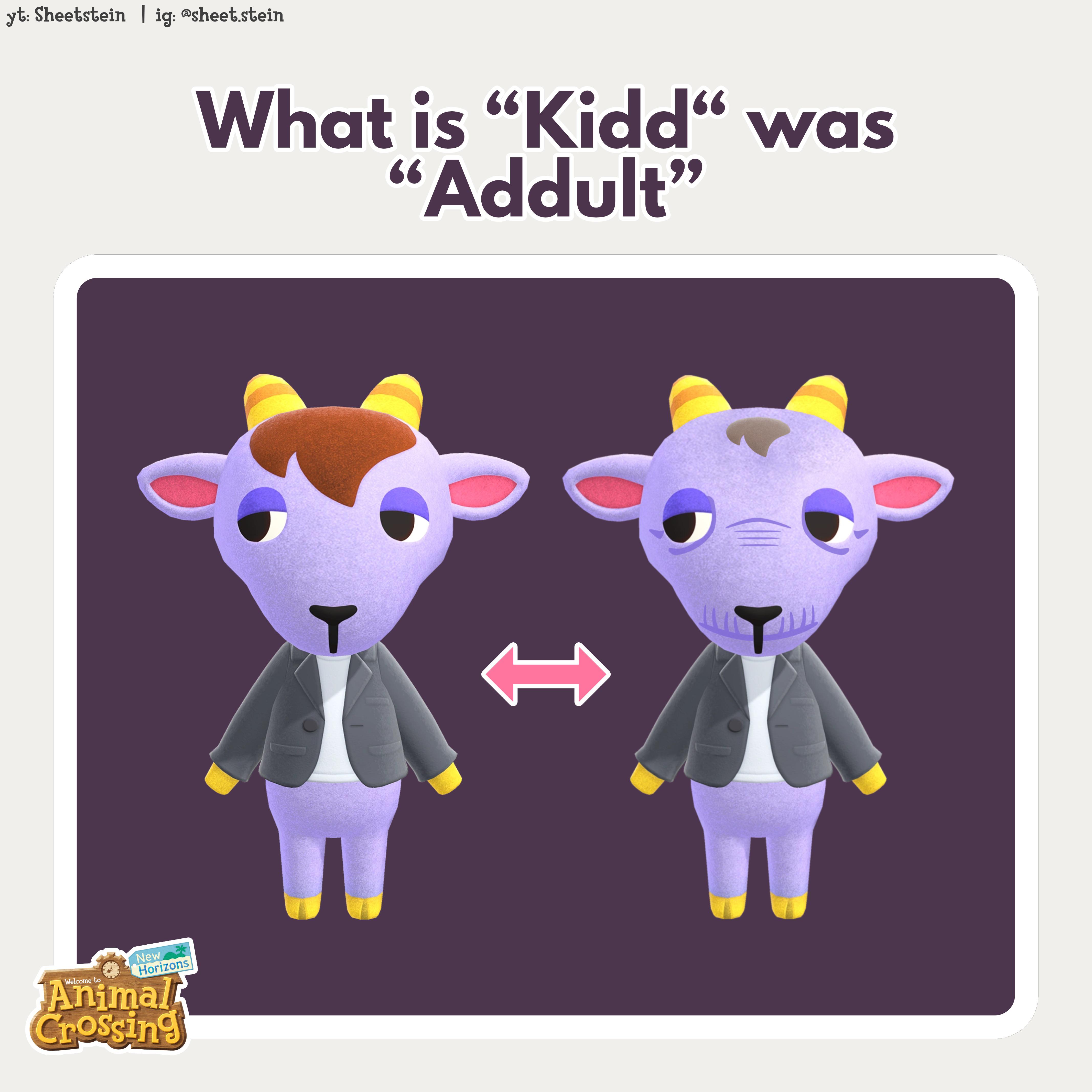 What if “Kidd” is an “Addult”? r/AnimalCrossing