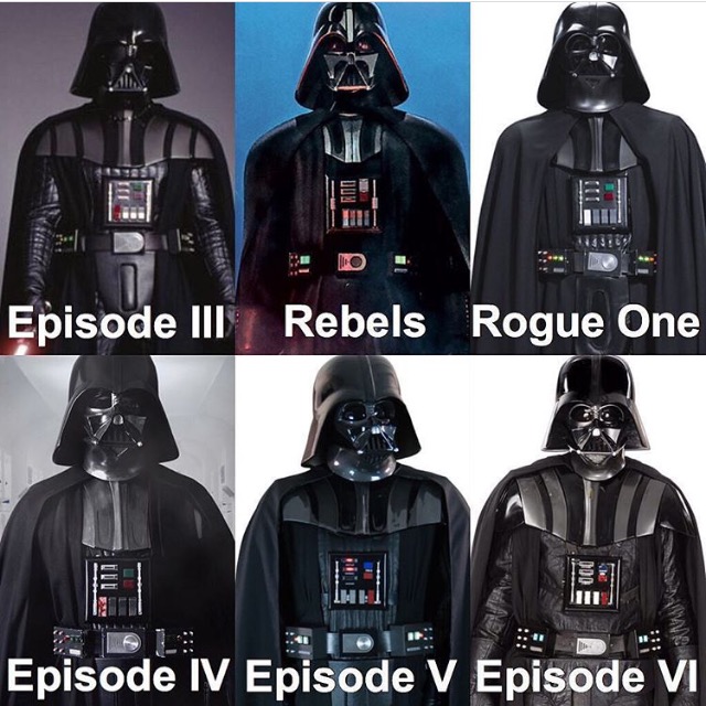 Evolution Costumes Of Darth Vader r/StarWars