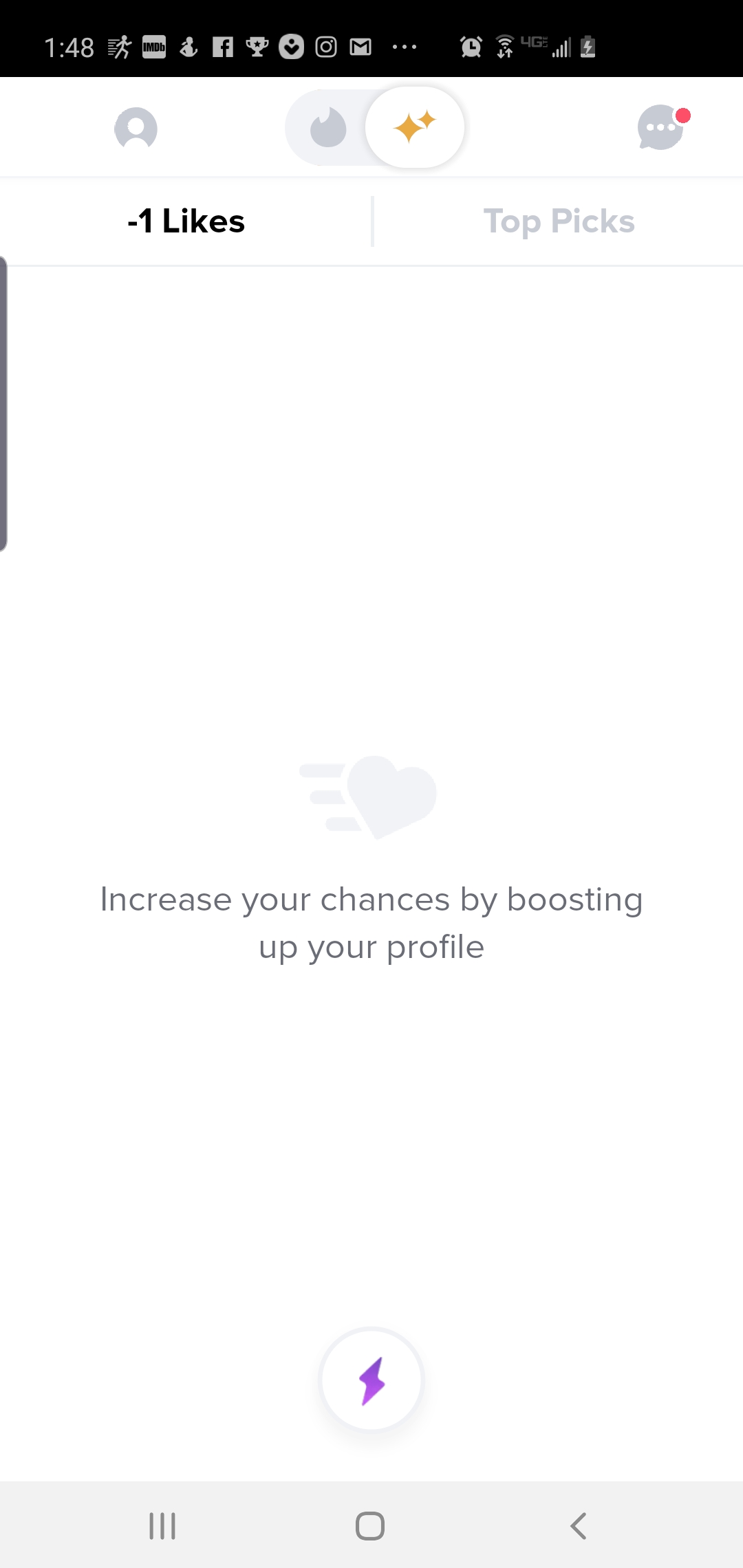 I know it's a glitch but still big feels on this one. r/Tinder