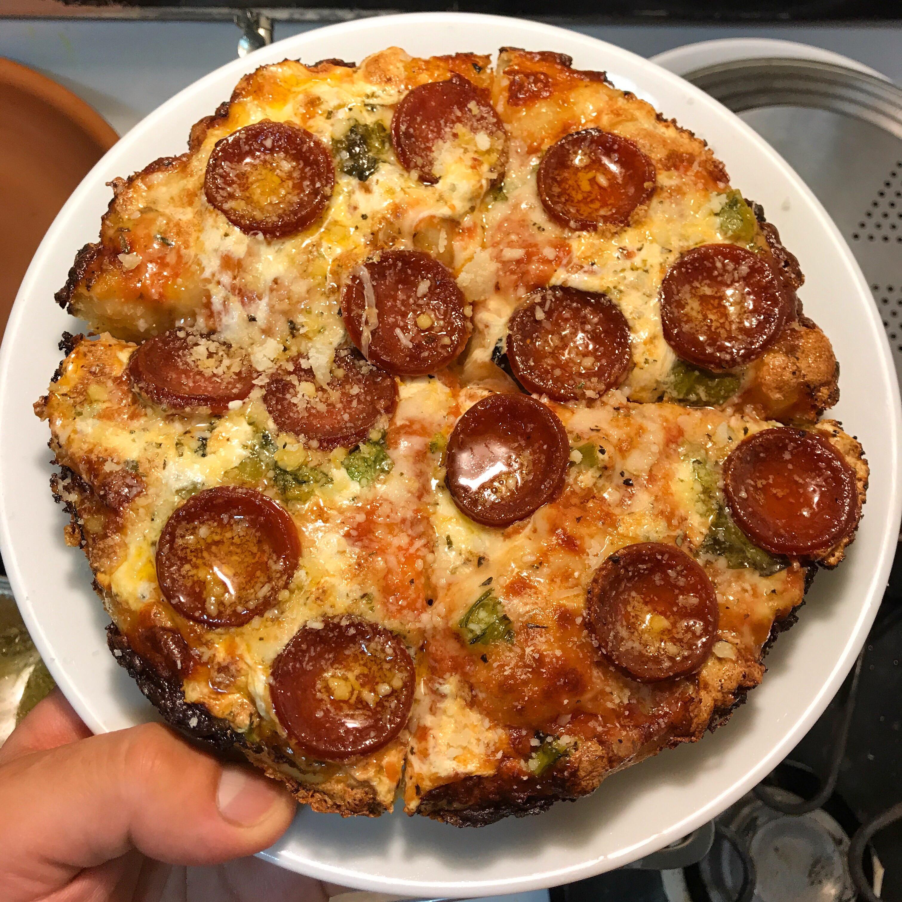 Pepperoni Butter Crust Pan Pizza r/Pizza