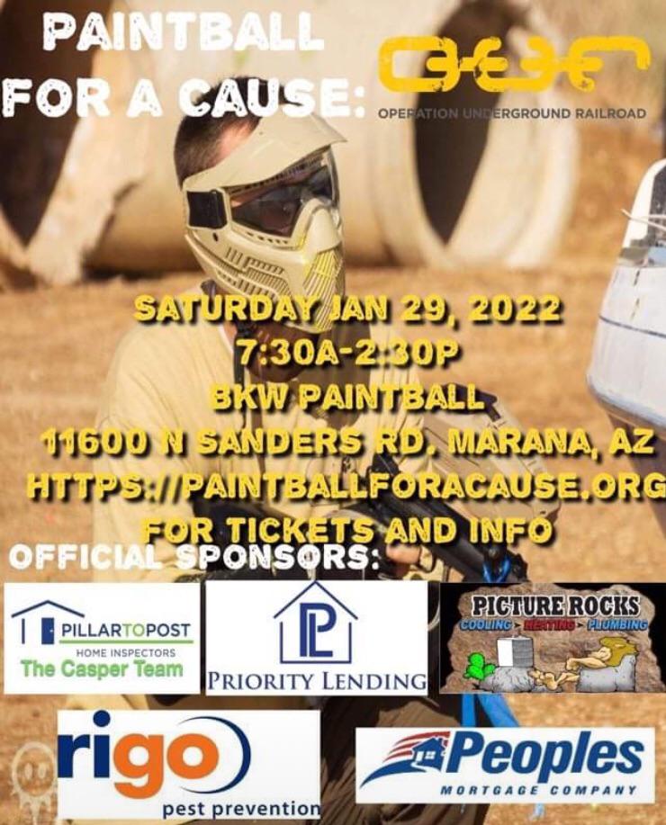 Paintball for a Cause 1/29 BKW Paintball Tucson
