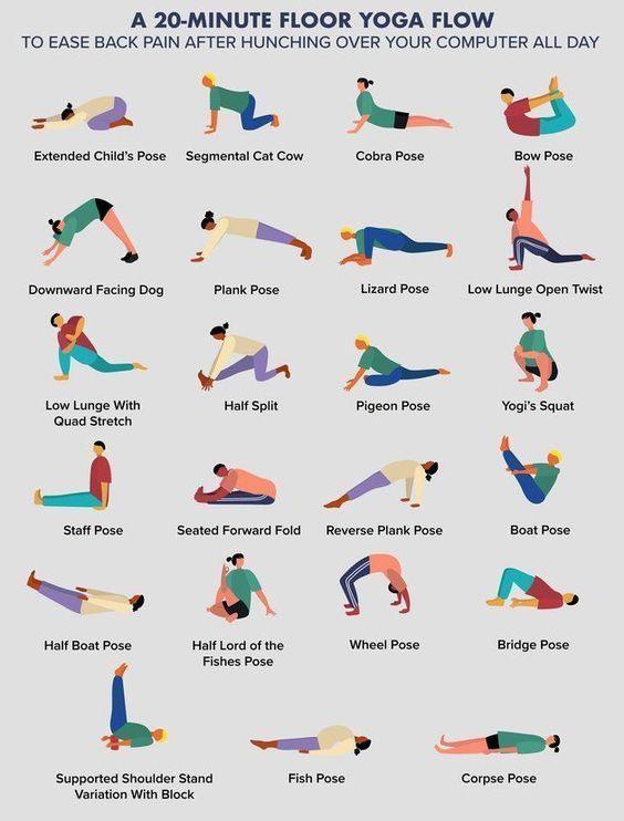 Easy Yoga Poses for Back Pain r/coolguides
