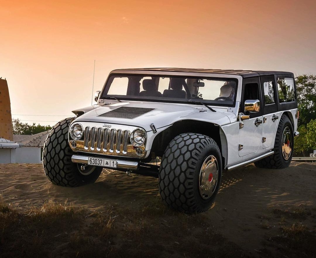 This absolut unit of a car, owned by a Arab Emirate Sheikh AbsoluteUnits