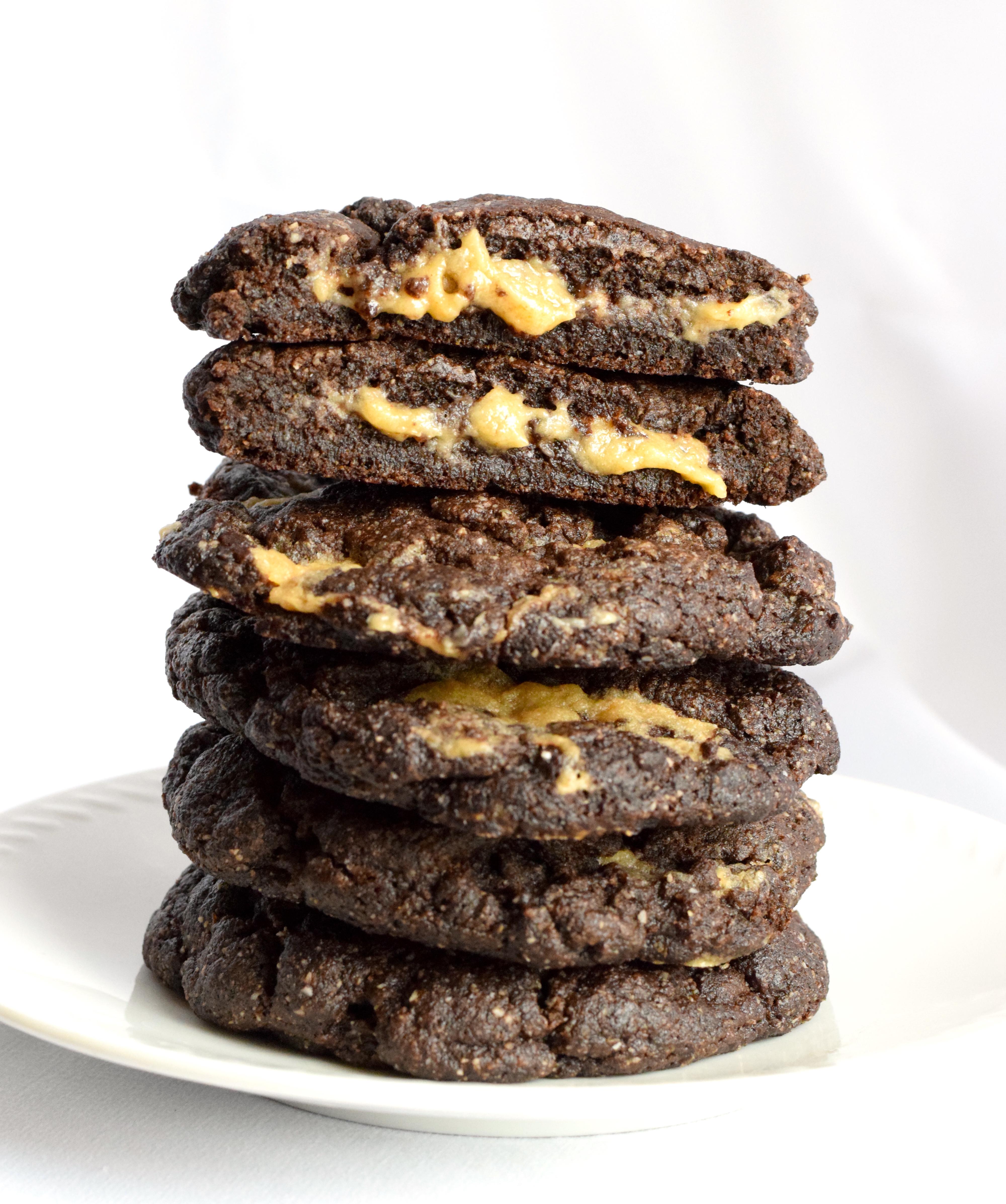 Keto Chocolate Caramel Filled Cookies (Best Keto Cookies I've Ever Had