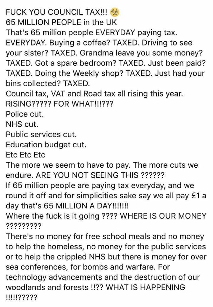 While companies like amazon evade tax, we’re taxed to hell daily but