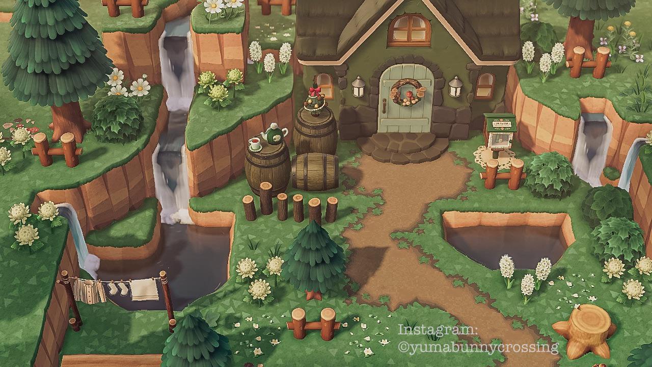 cottage in the woods /cottagecore house exterior! r/AnimalCrossing