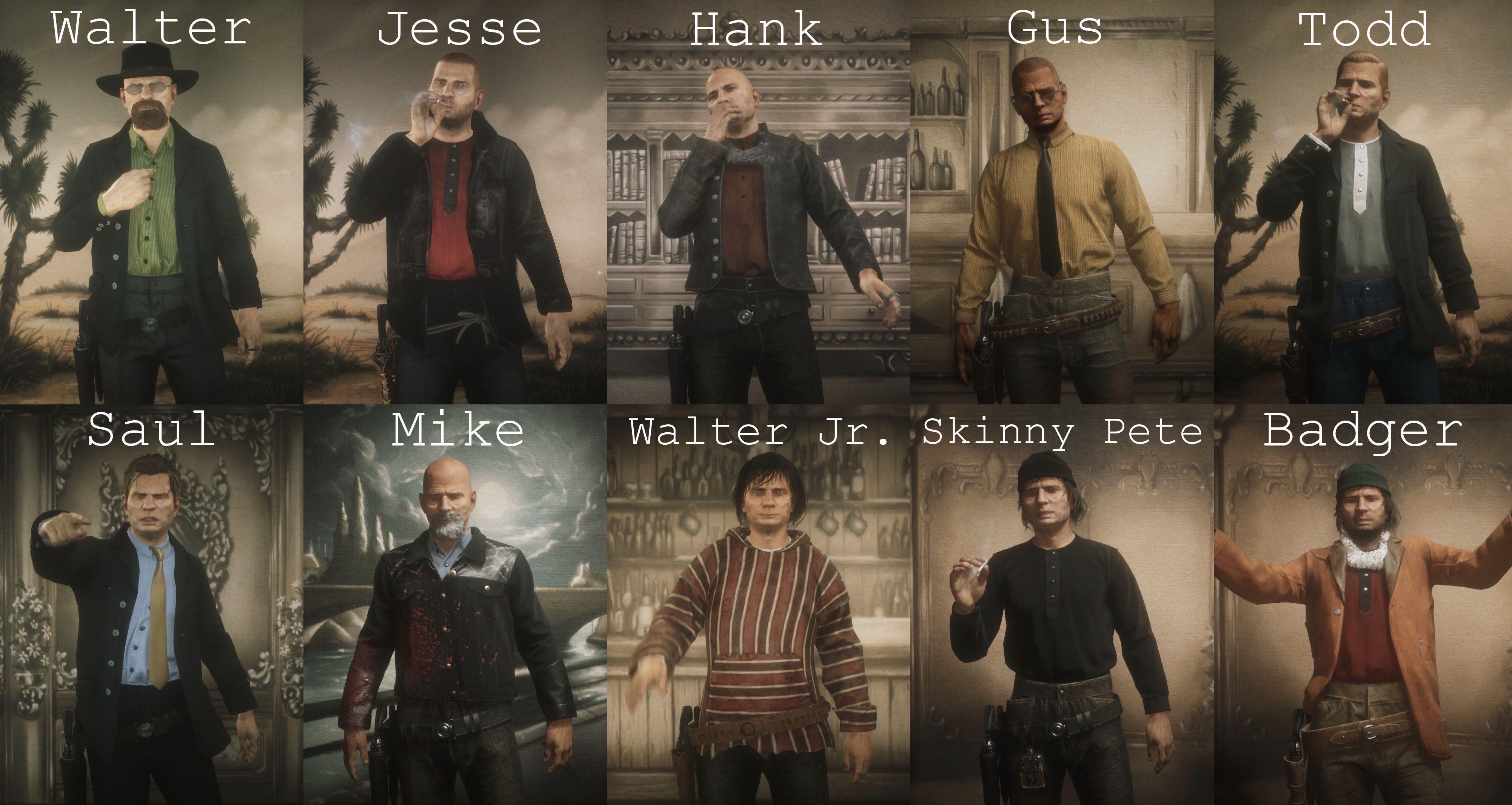 Breaking Bads main characters r/reddeadfashion