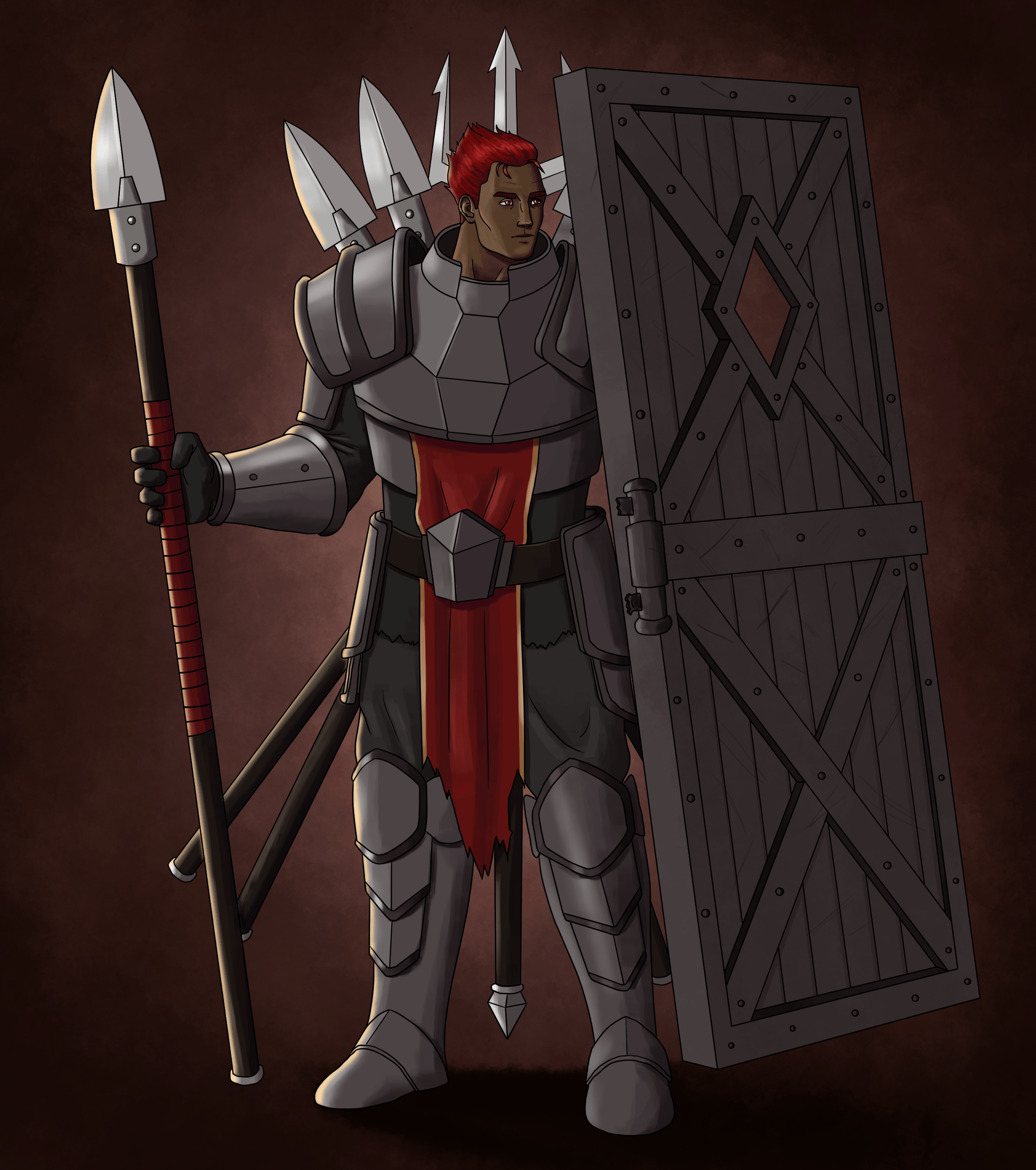 [OC]Why use a normal shield when you are big and strong enough to use a