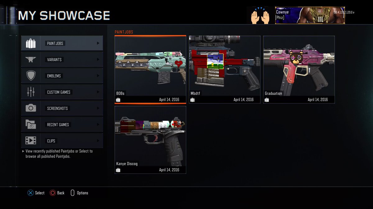 Thought you guys might enjoy my BO3 Paint jobs r/Kanye