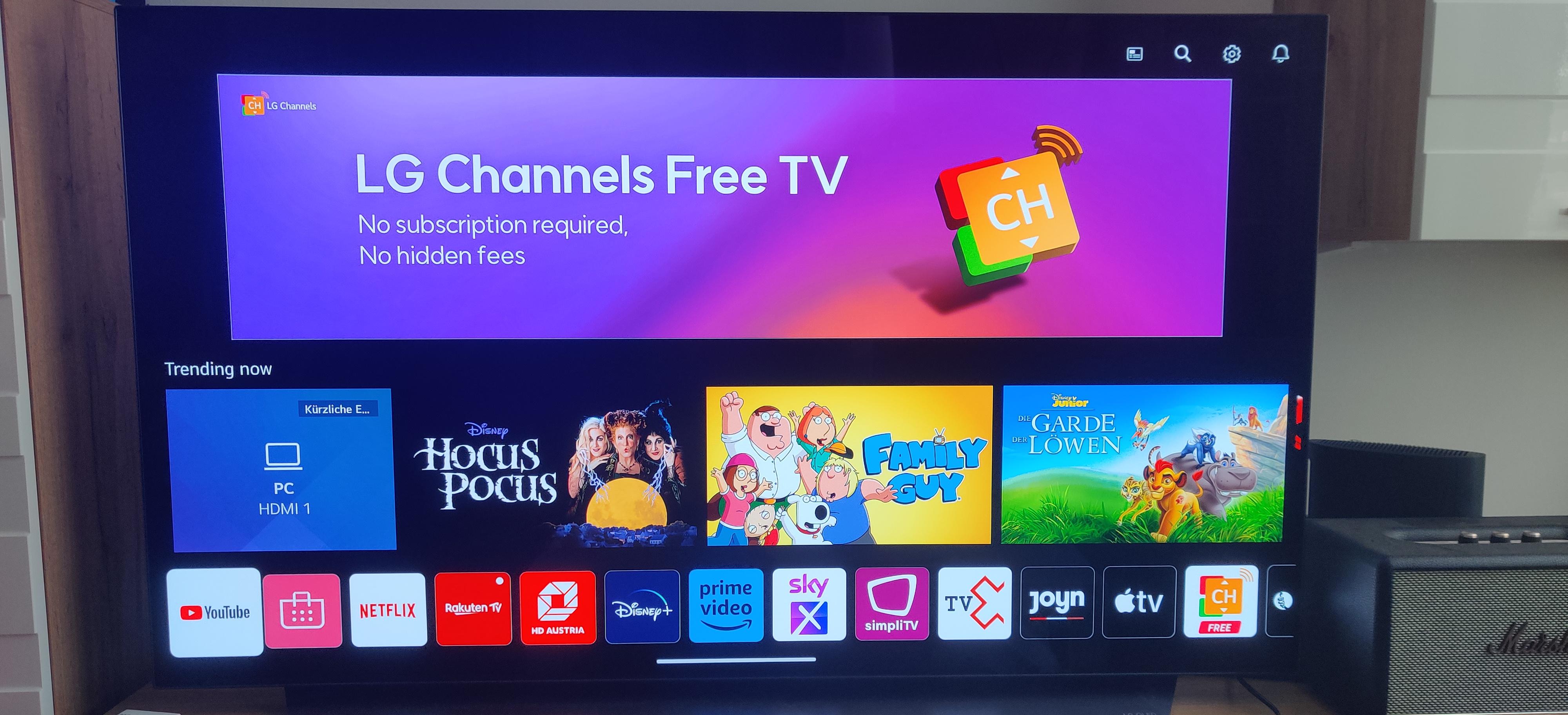 Someone at LG decided that you must automatically be taken to this mess