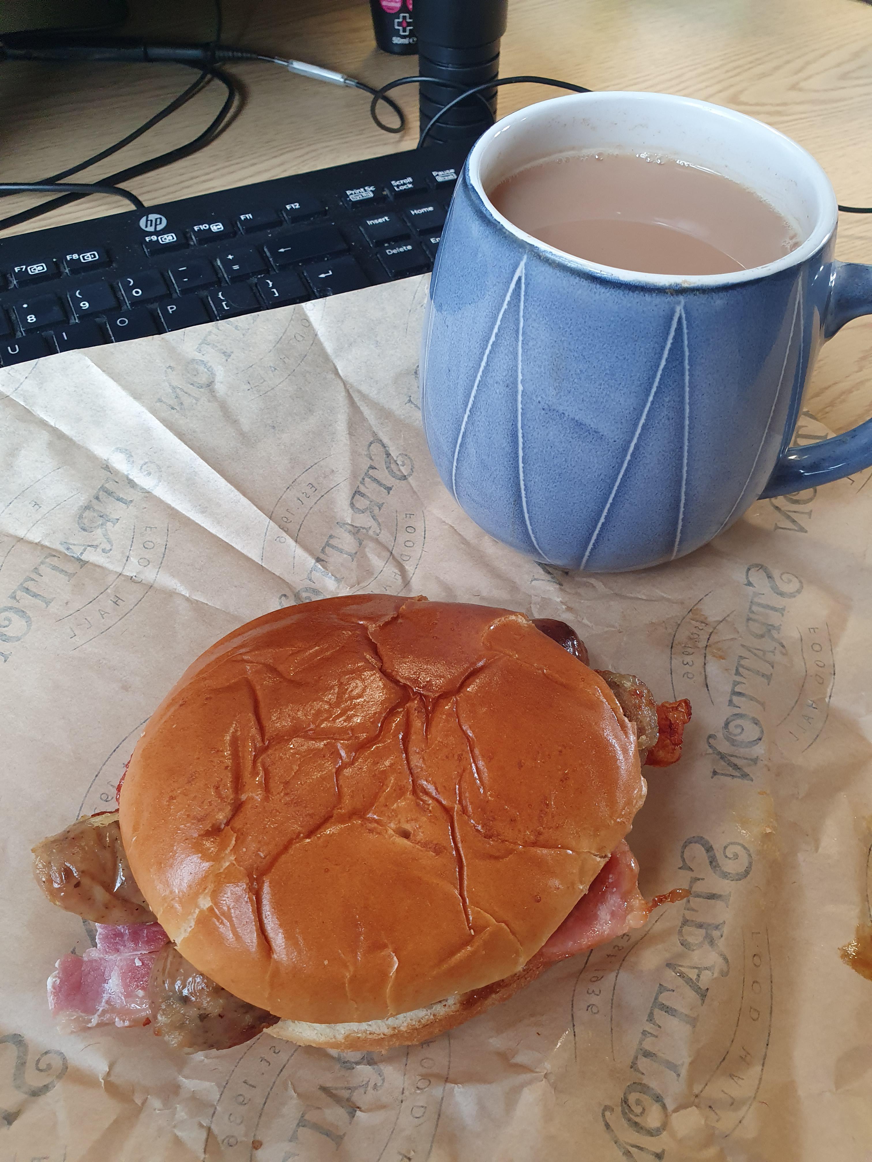 Sausage and bacon roll from the butchers r/UK_Food