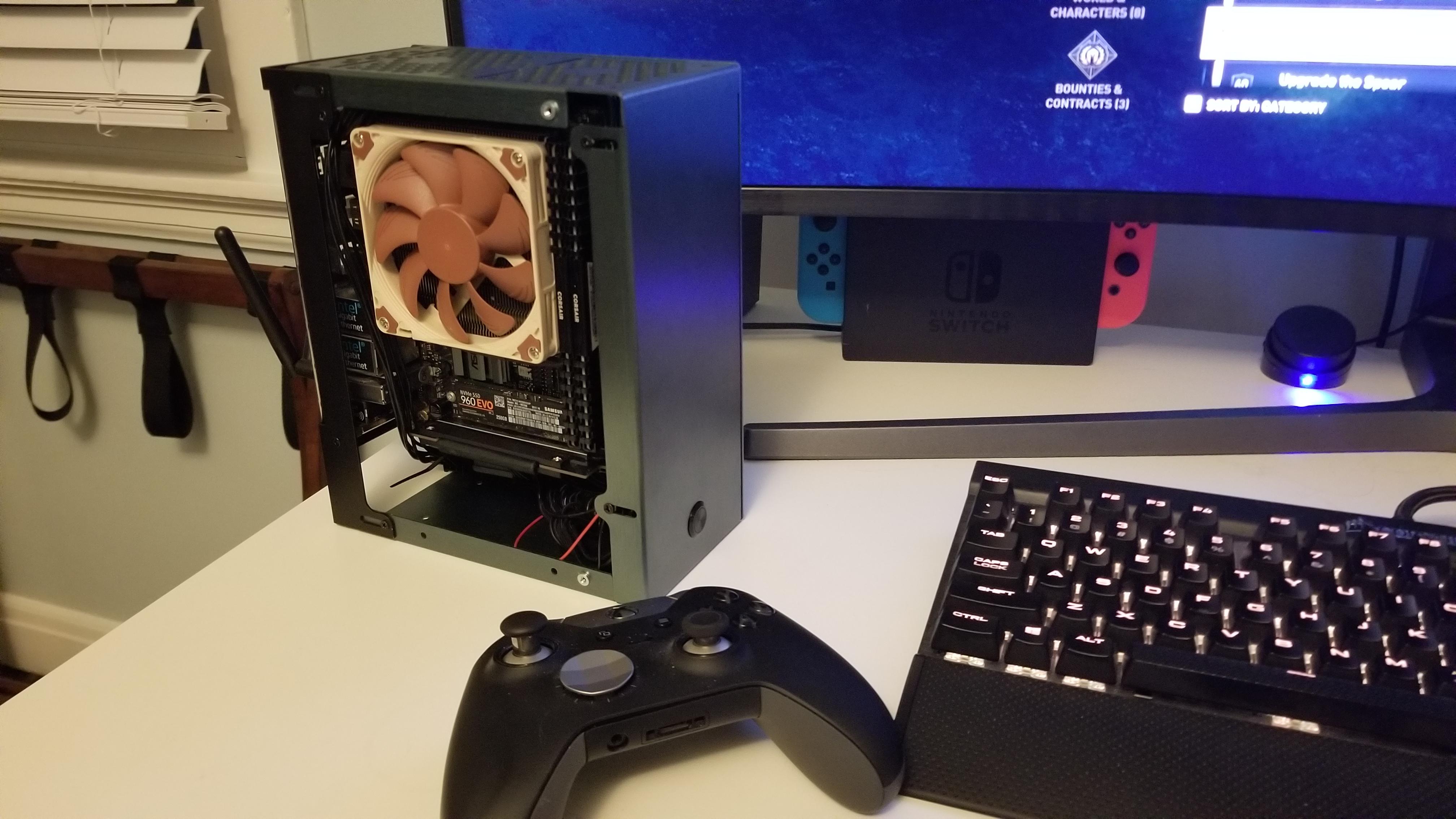 I just finished my Velka 3 build i5 8700k 32 gigs Corsair Vengence MSI 2070 Aero HDPLED 400. I