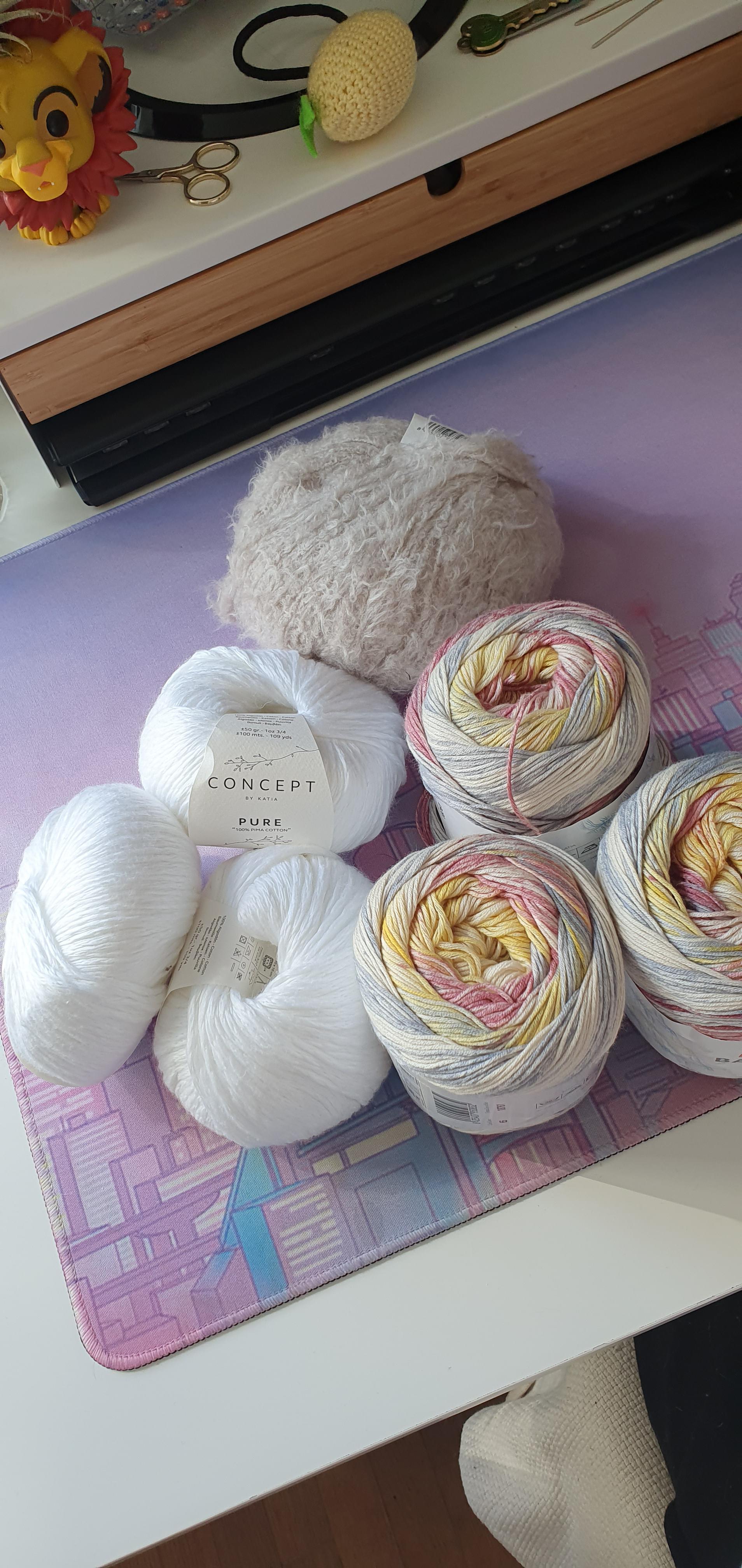 I went to get white cotton yarn for a crochet projet from my local yarn