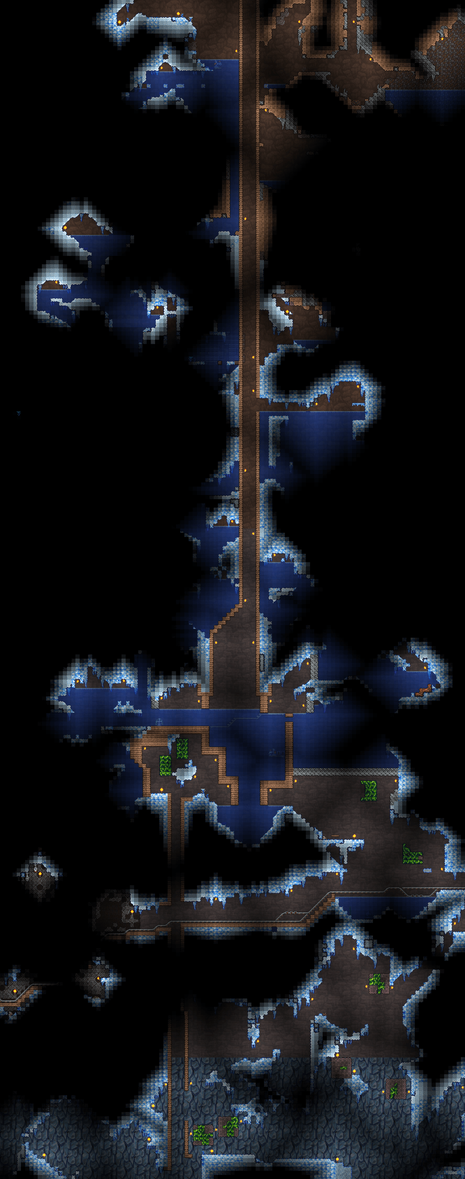 Water Catchment & Underground/Cavern Minecraft Junction (goes to