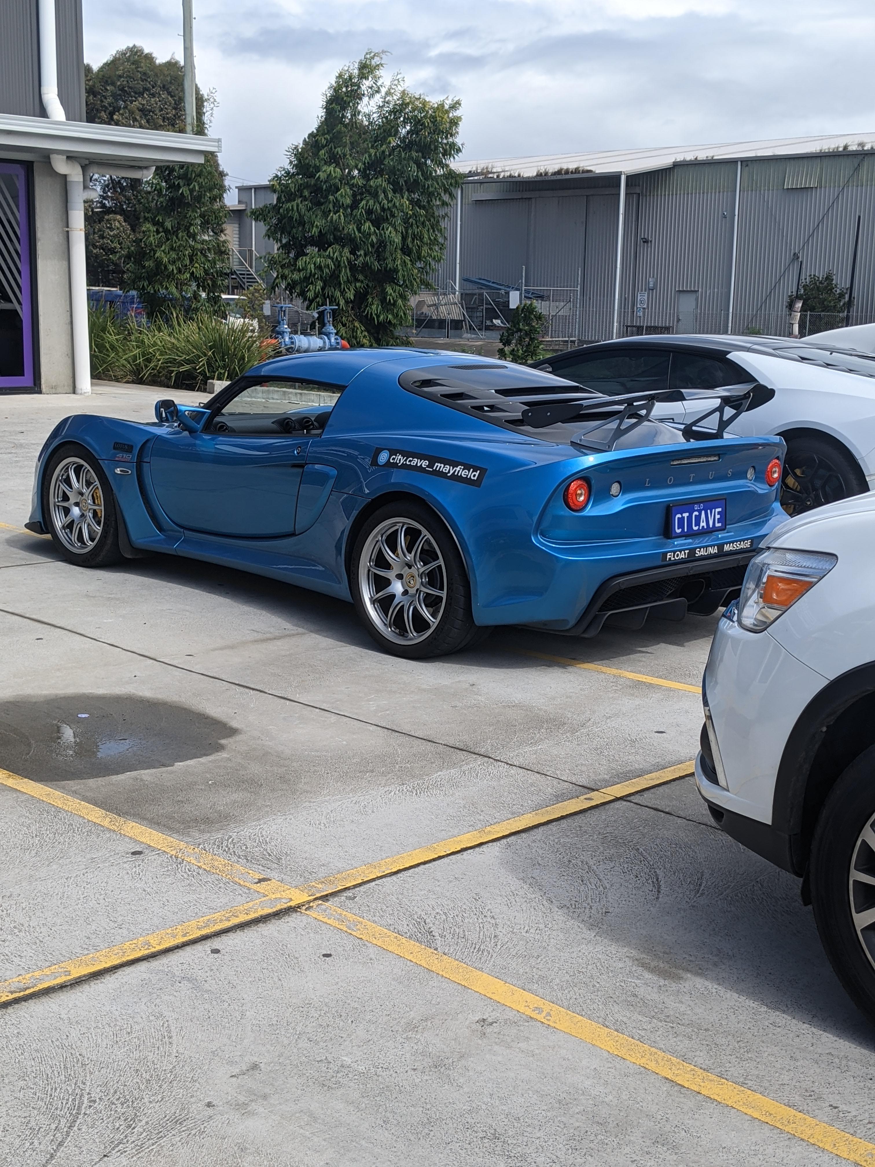 City cave Mayfield Owner is apparently too special to park between the