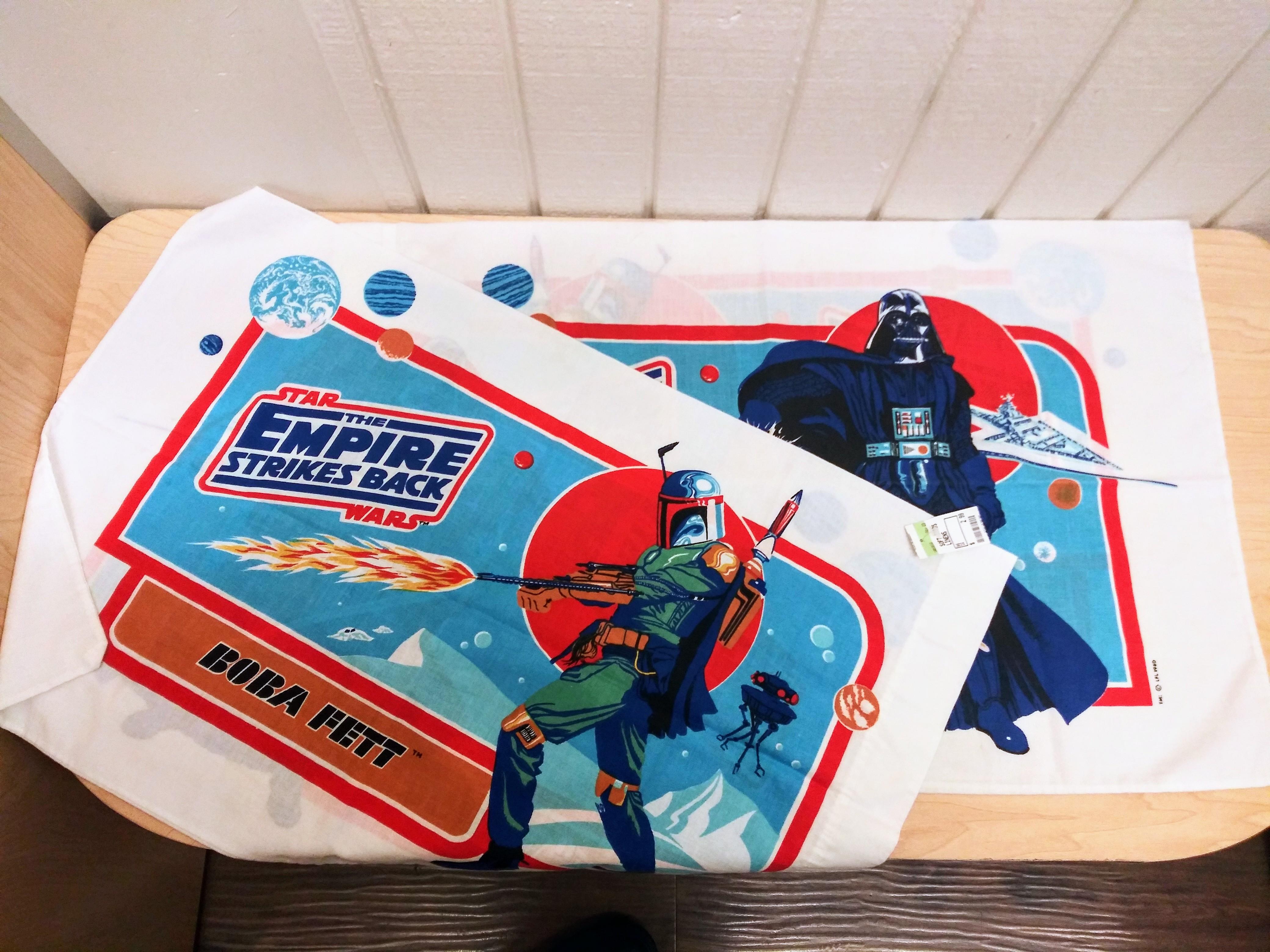 Found 2 brand new Empire Strikes Back pillowcases from 1980. r