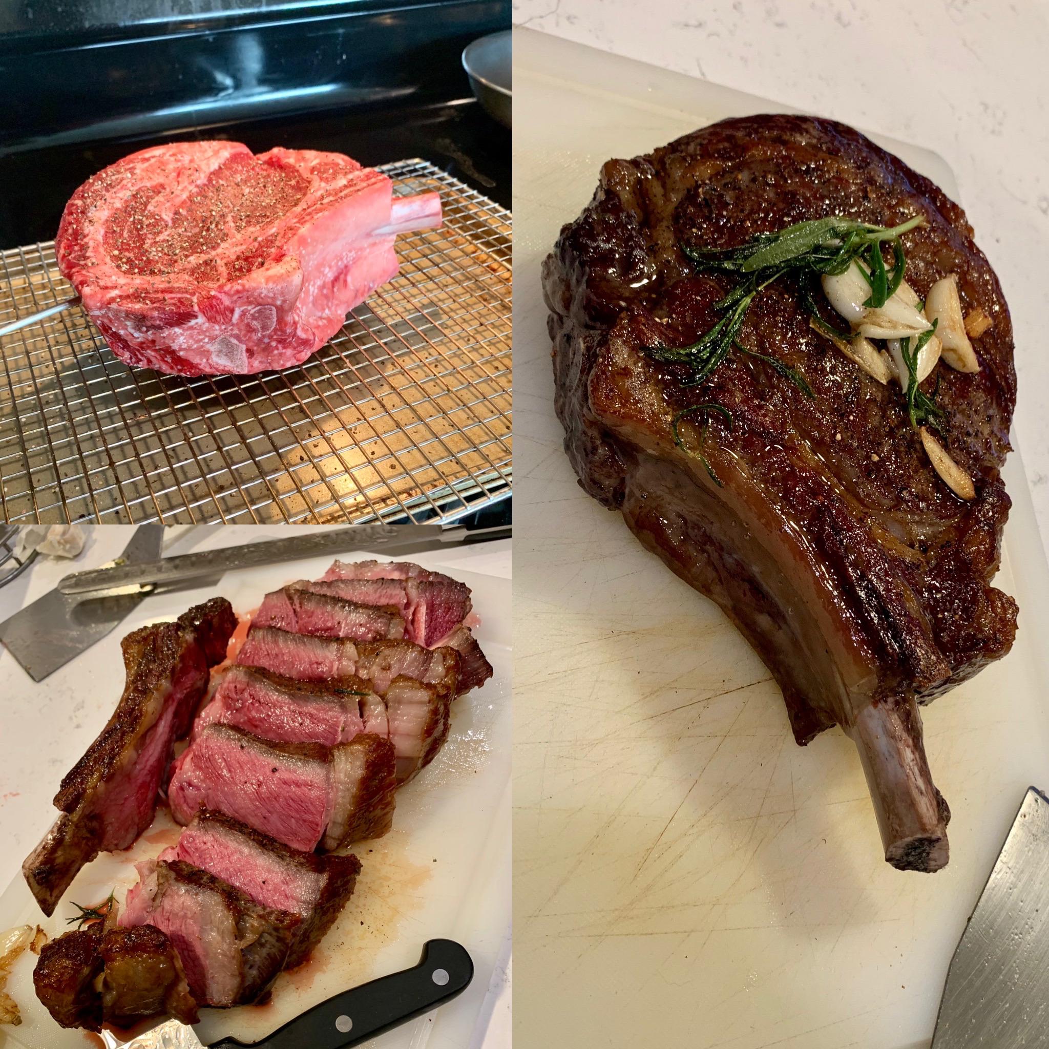 2.5lb BoneIn Ribeye at 225°F r/steak