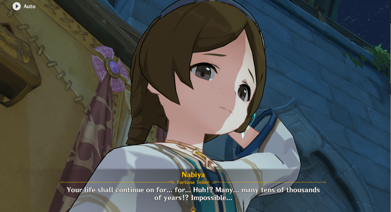 Alternate dialogue to game endorsing Traveler to have lots of people