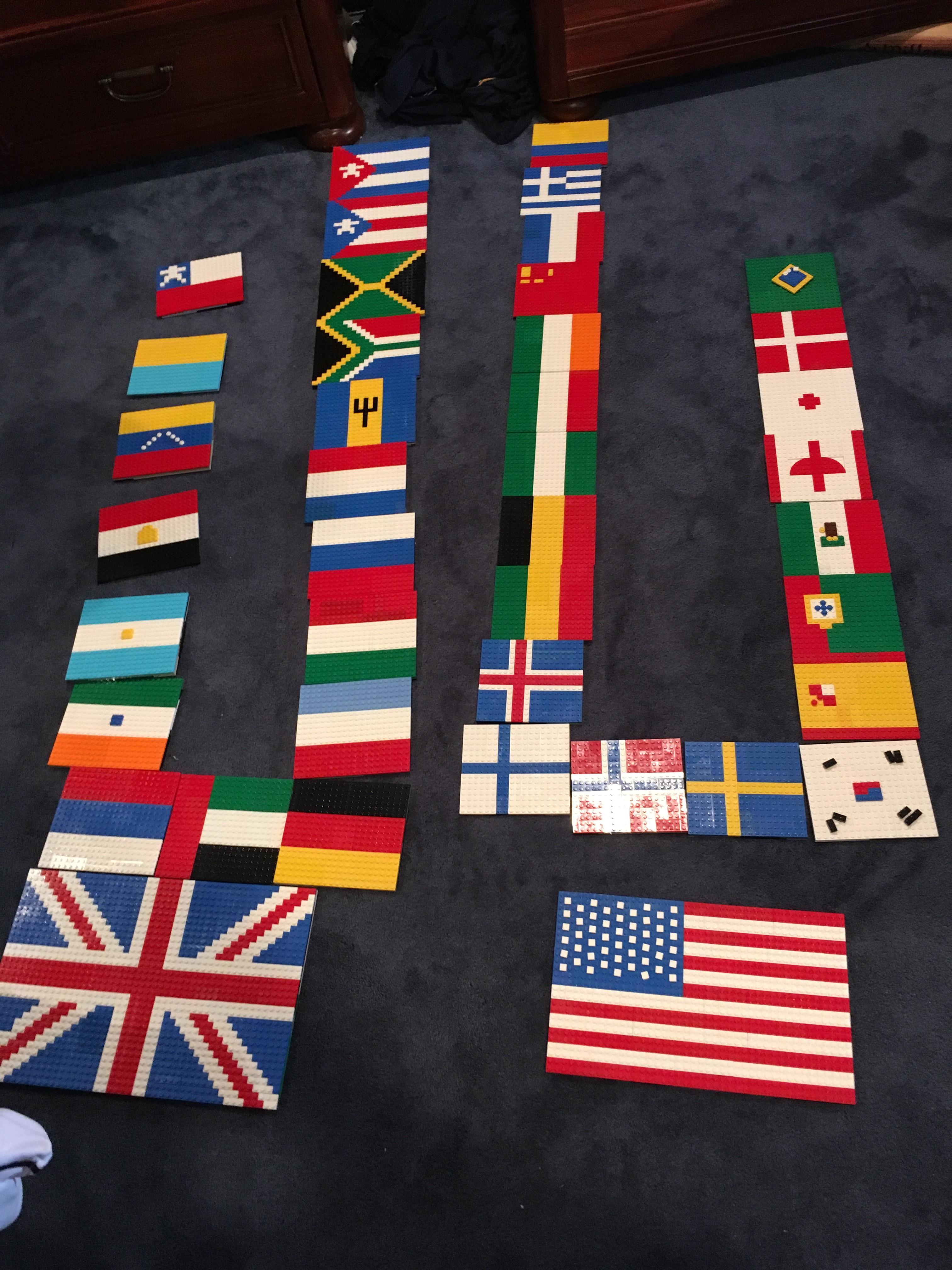 Some lego flags I made r/vexillology