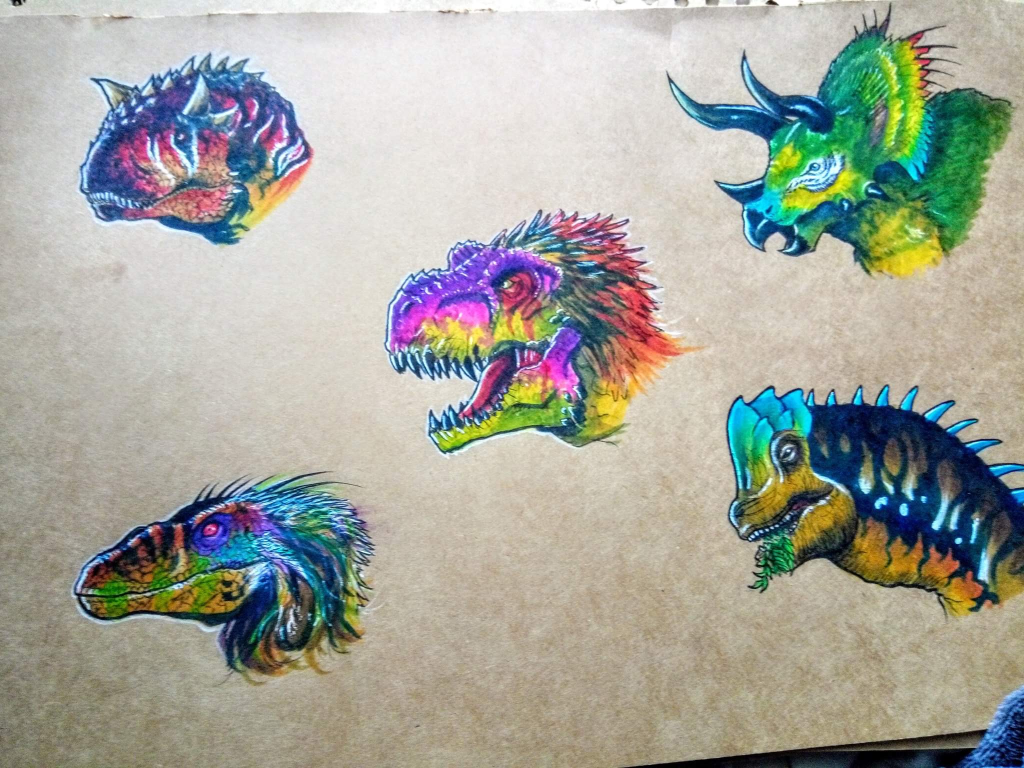 Did some Dino designs a while back with some modern evolutionary