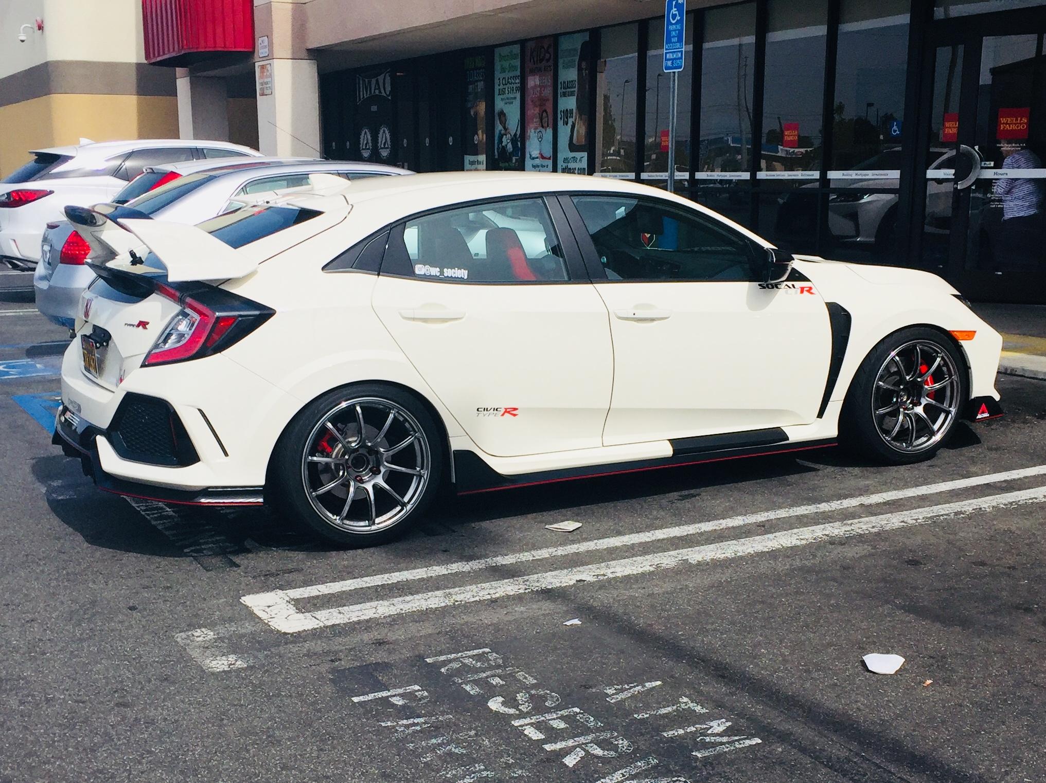 Nicely modified [Honda Civic Type R] at the bank in Buena Park, CA
