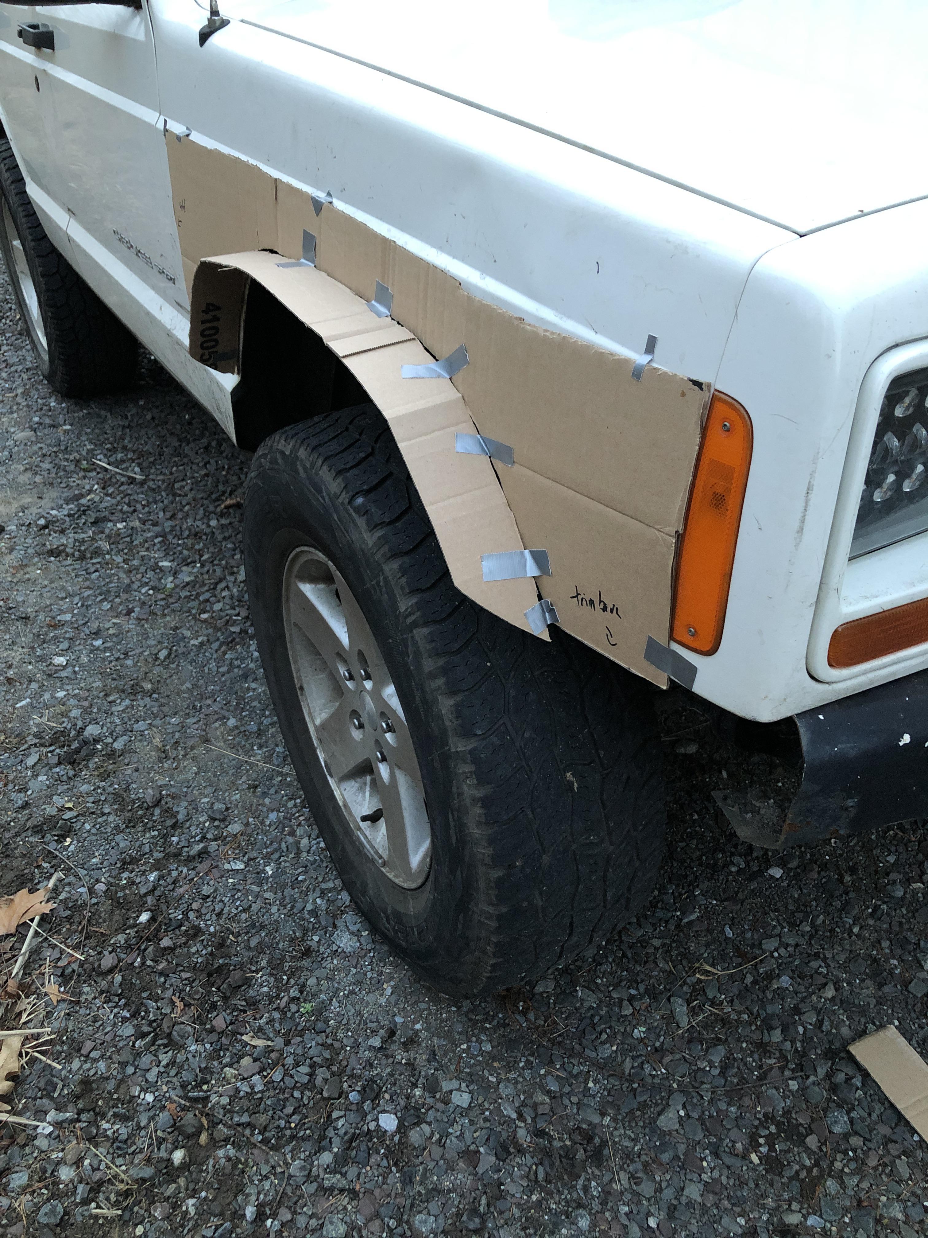 Mocking up some diy fender flares. Anyone have any insight on making