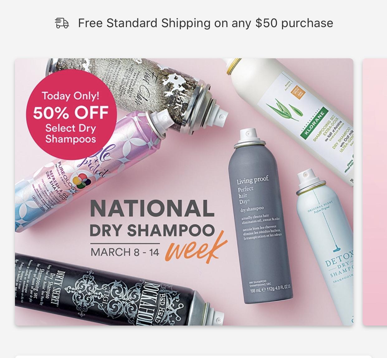 50 Off of Select Dry Shampoo at Ulta r/MUAontheCheap