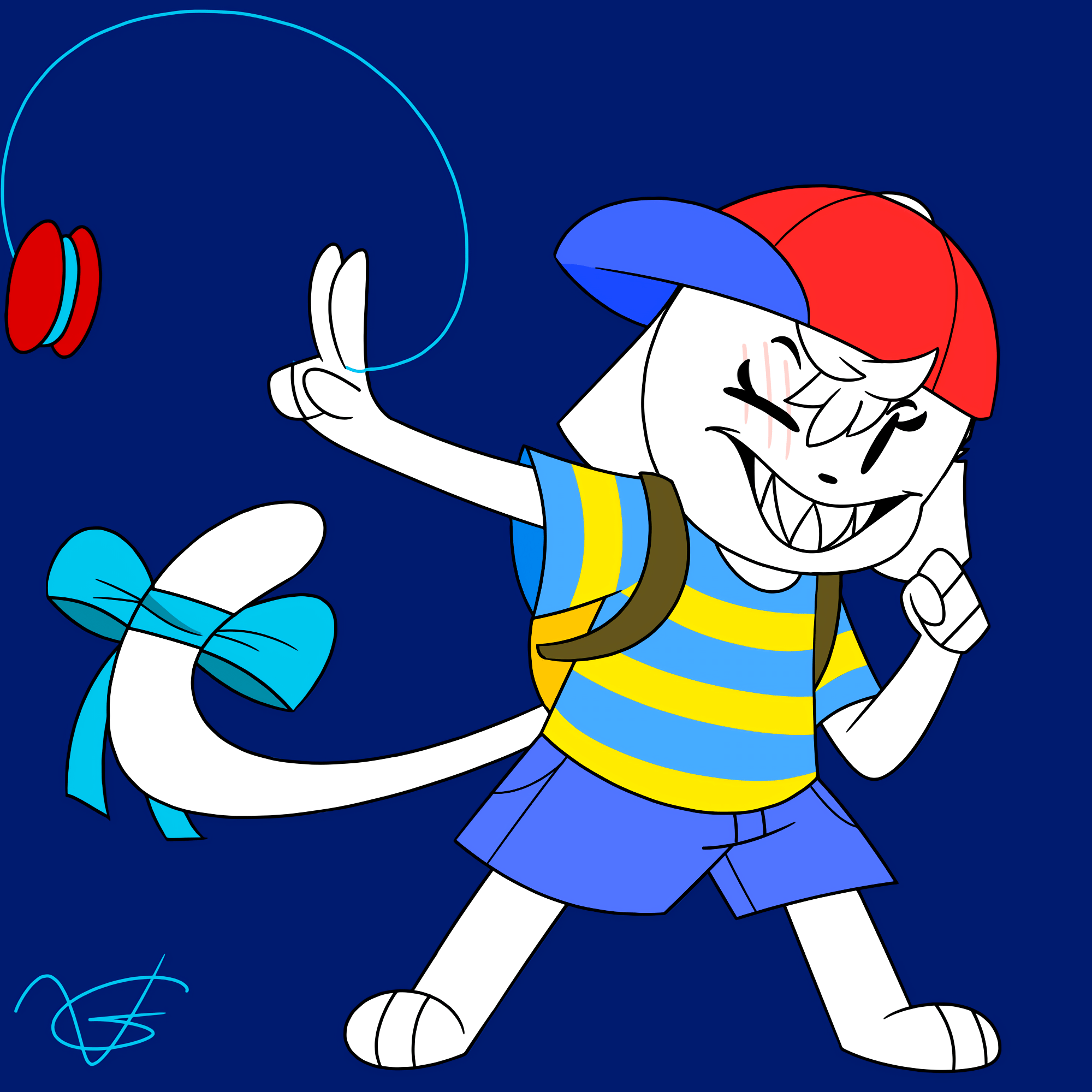 Everyone in the EarthBound Discord draw there characters as Smash