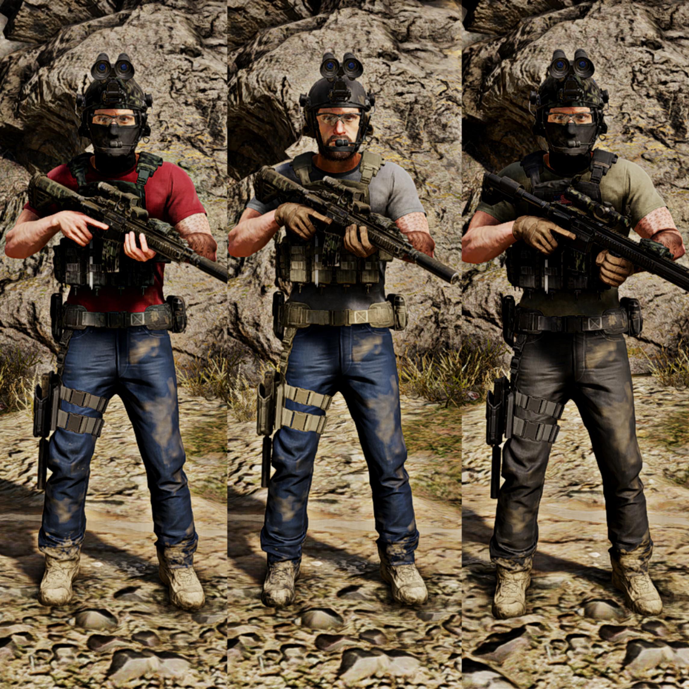 Thought you guys might like these. I created these outfits in Ghost