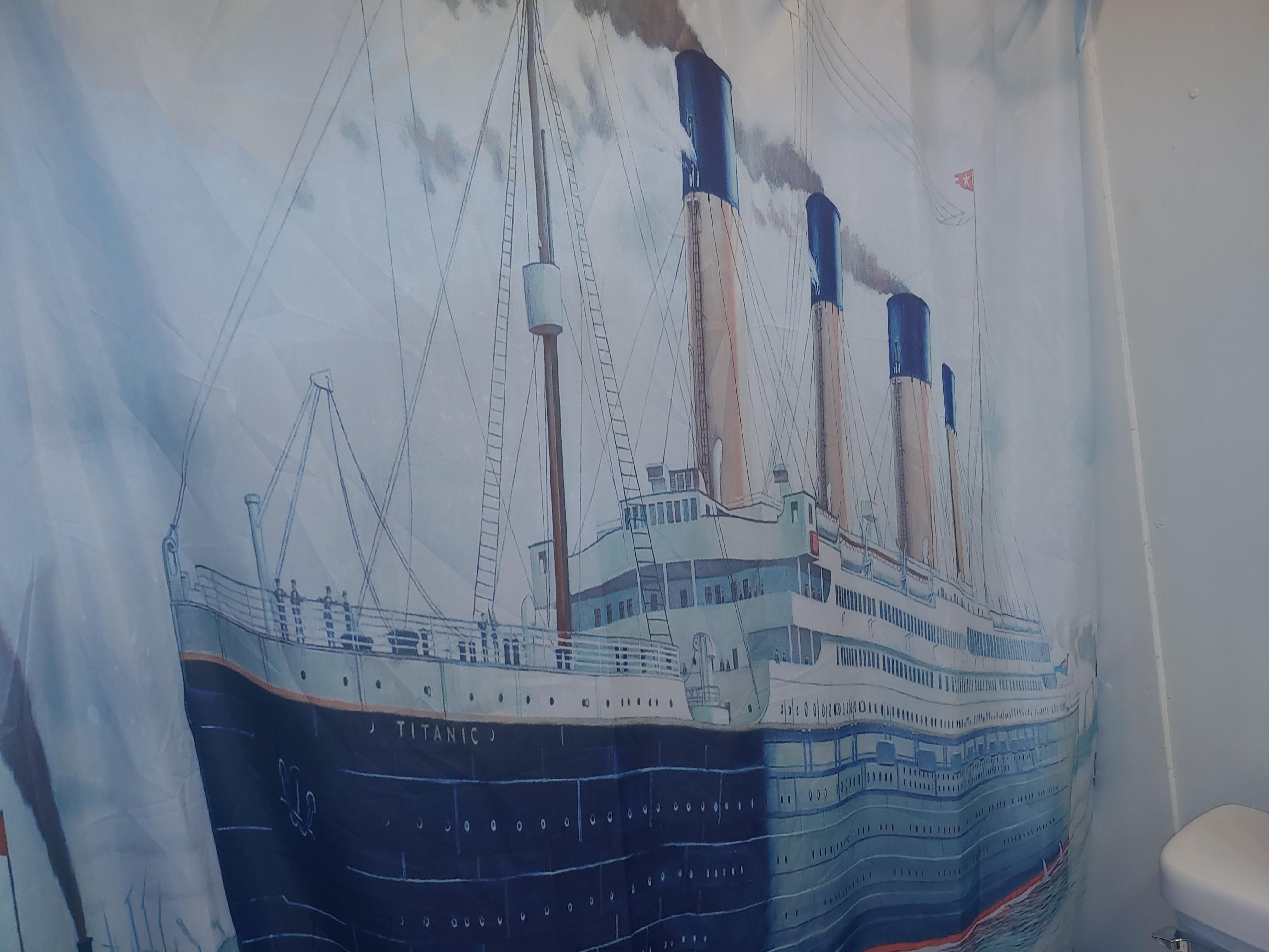 Do you like my Titanic shower curtain? r/titanic