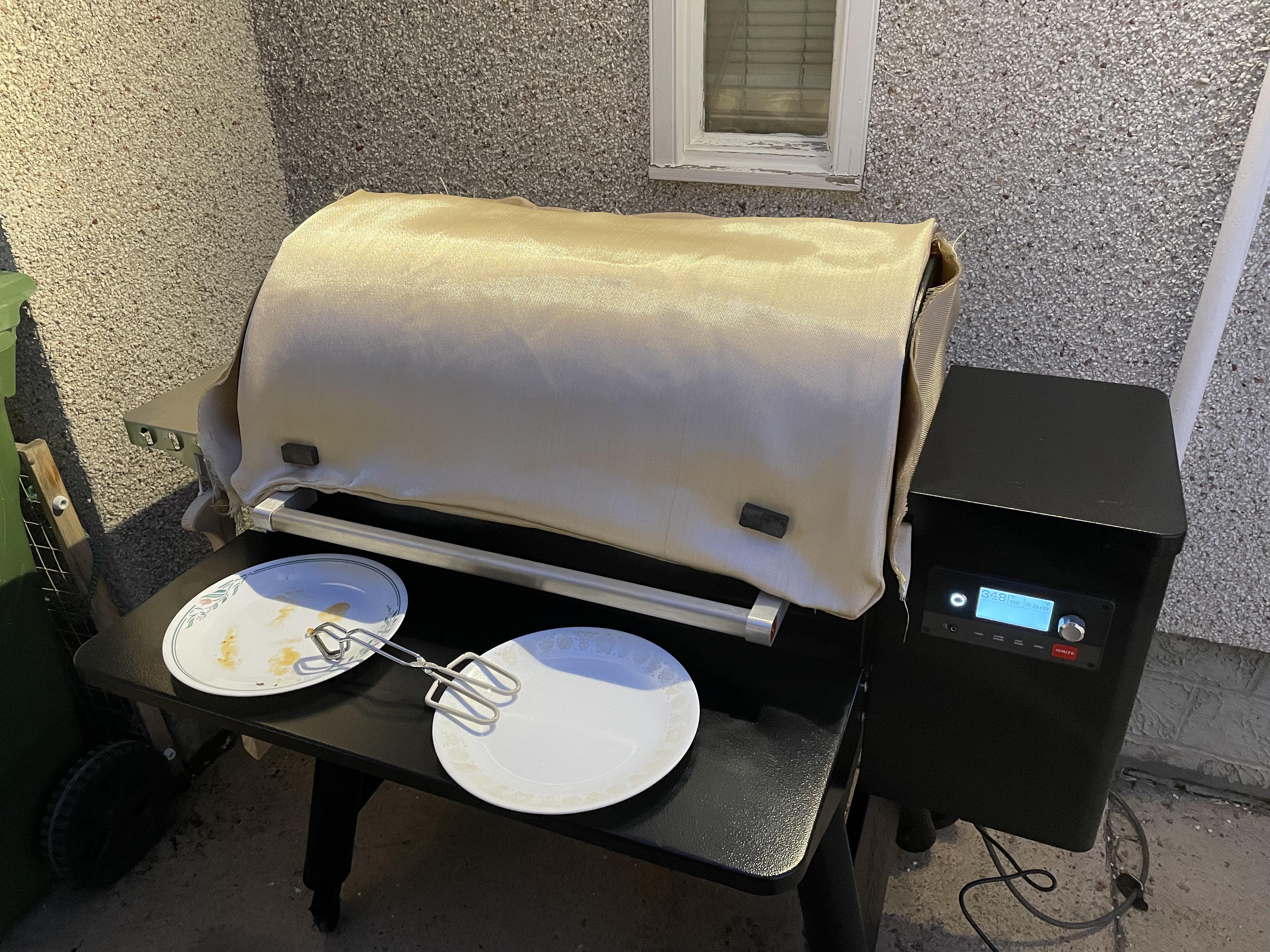 Insulated cover is a must in low temps, homemade for 50 with staples