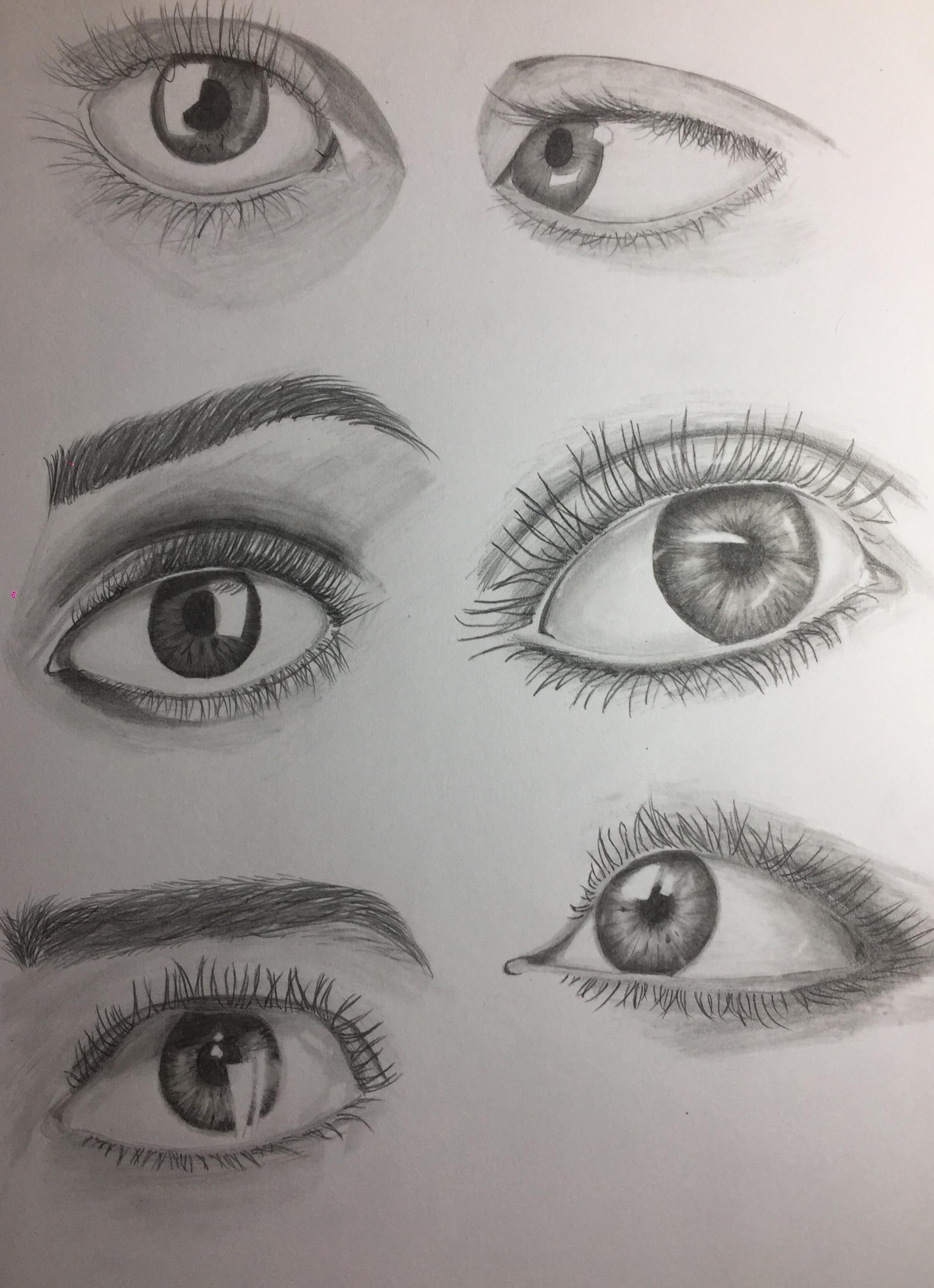 First time drawing eyes Would appreciate some Feedback r/learnart