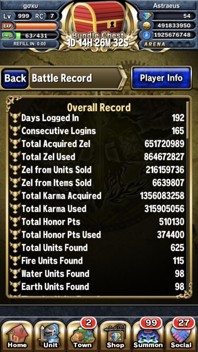 Just hit 999 after 192 days! bravefrontier