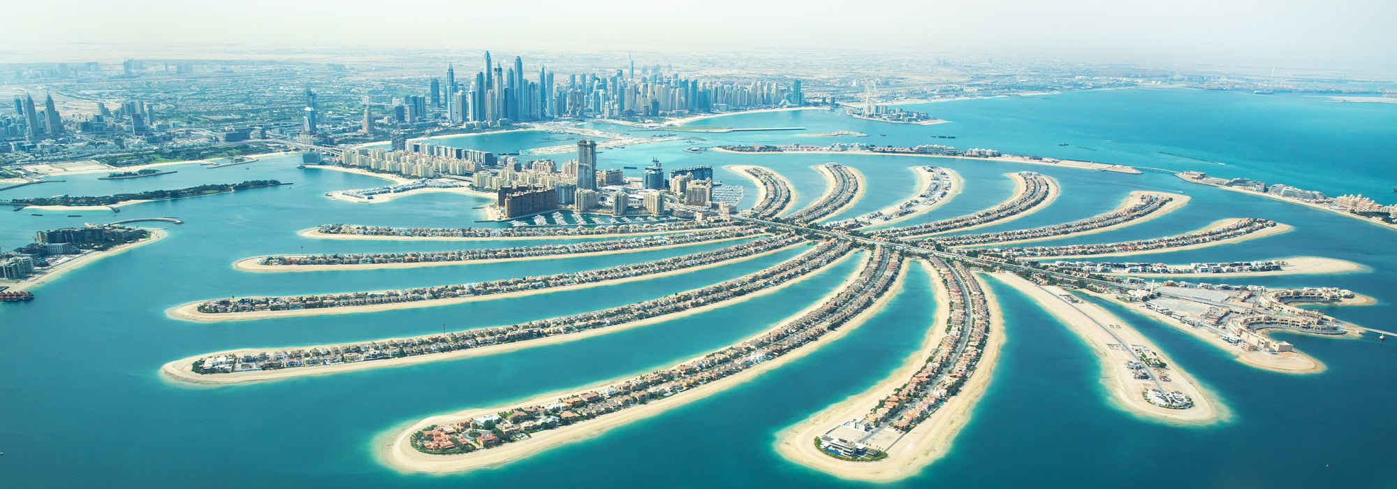 Palm Jumeirah, Dubai, United Arab Emirates an artificial archipeligo