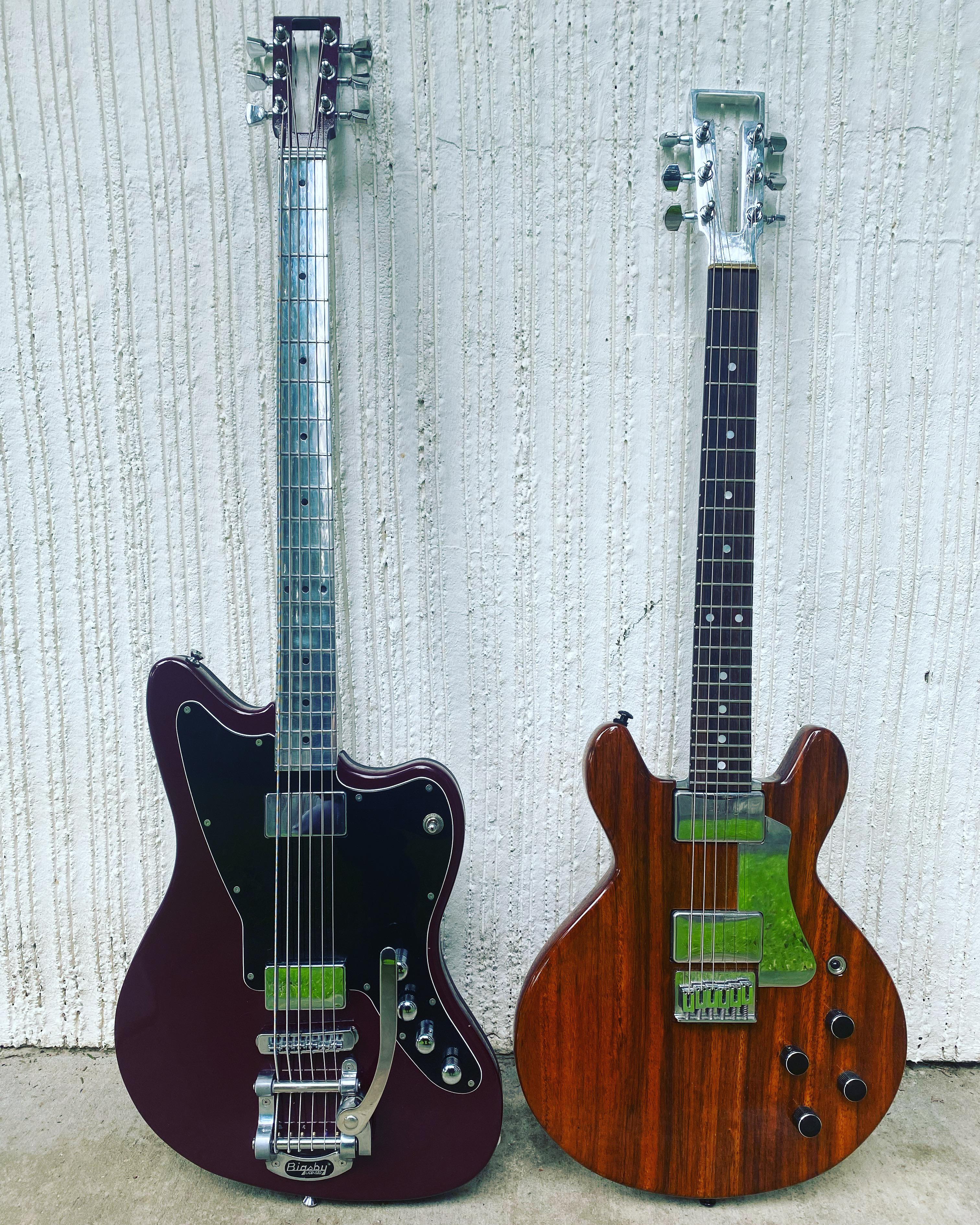 Electrical Guitar Company Bass VI and. Travis Bean Designs 1000s. r/guitarporn