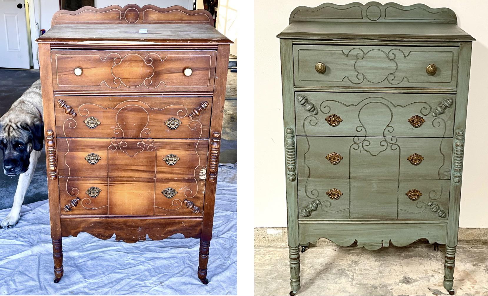 5.25 Antique Goodwill dresser. r/ThriftStoreHauls