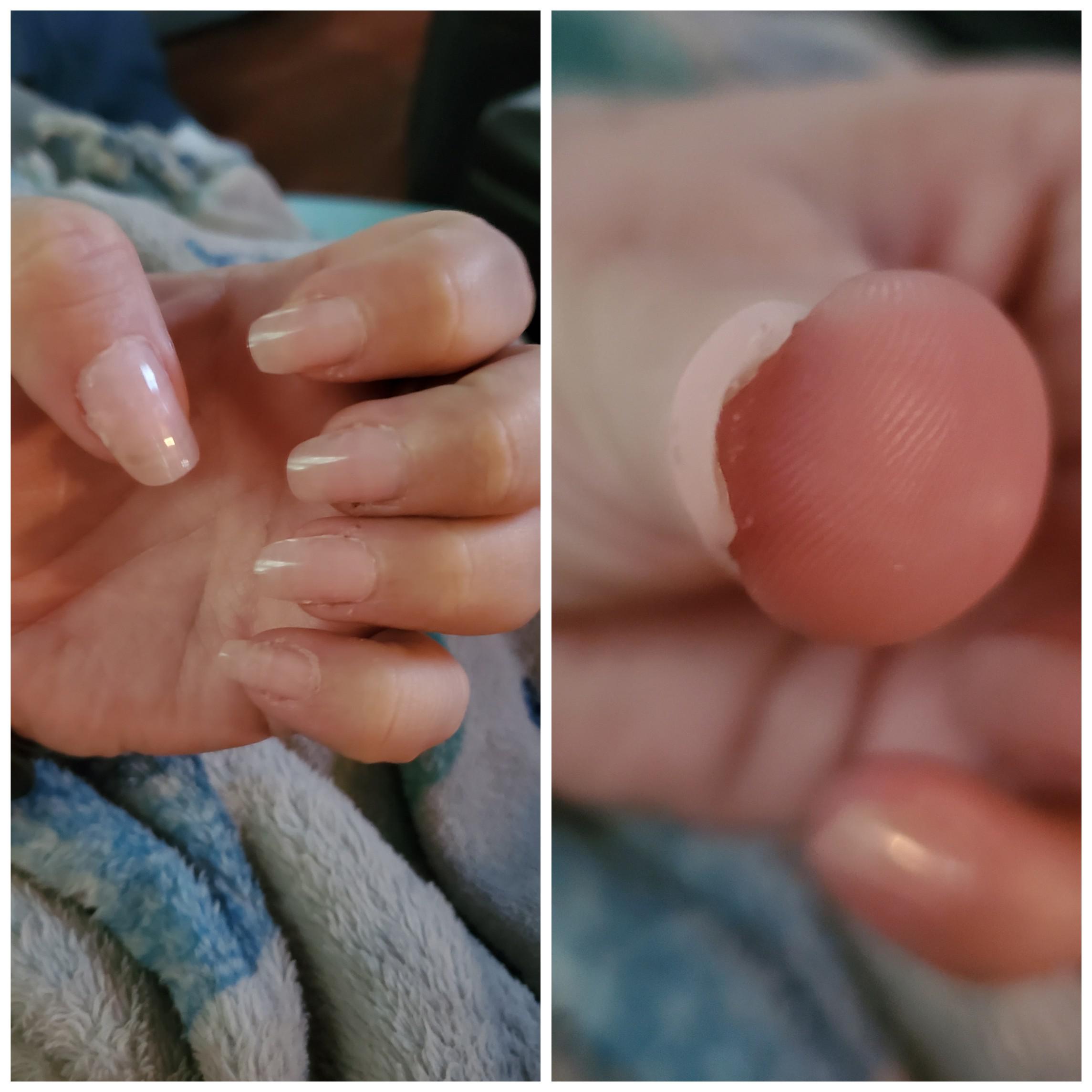 First time using polygel. Why are they so thick, but yet some pop off