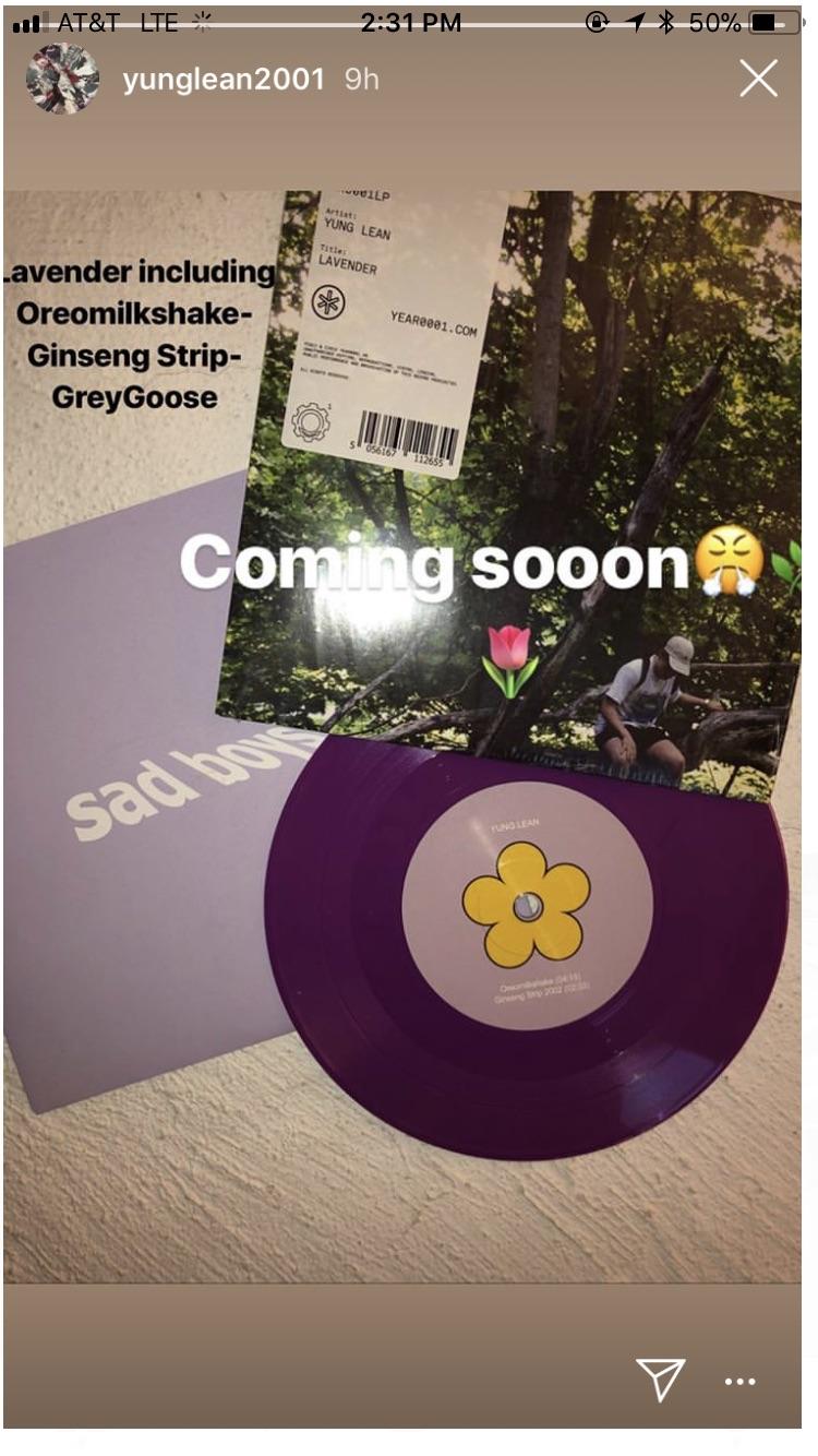 Yung lean lavender vinyl soon r/hiphopvinyl