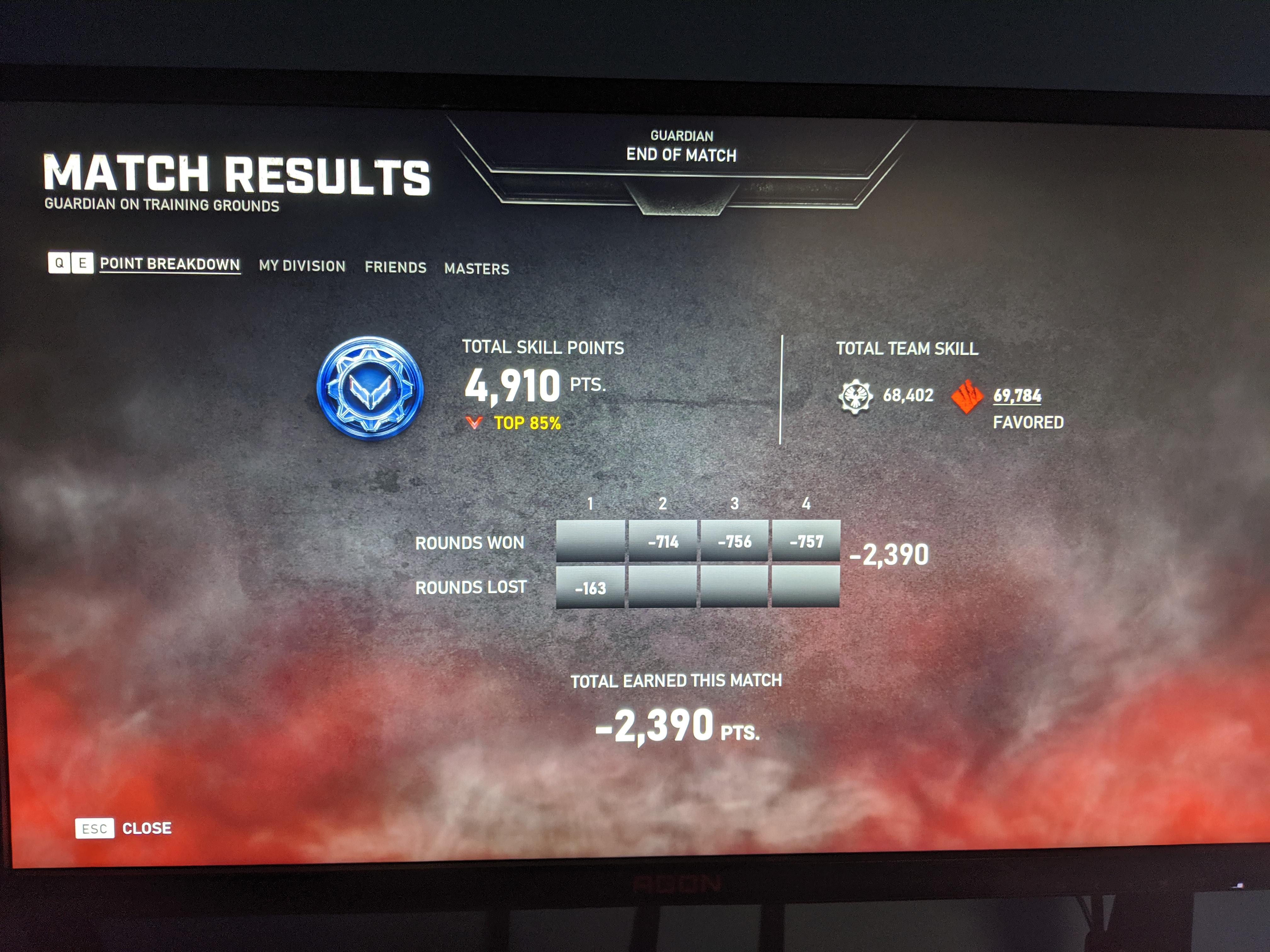 Had one of my best games of Guardian yet. Can't wait to get Bronze