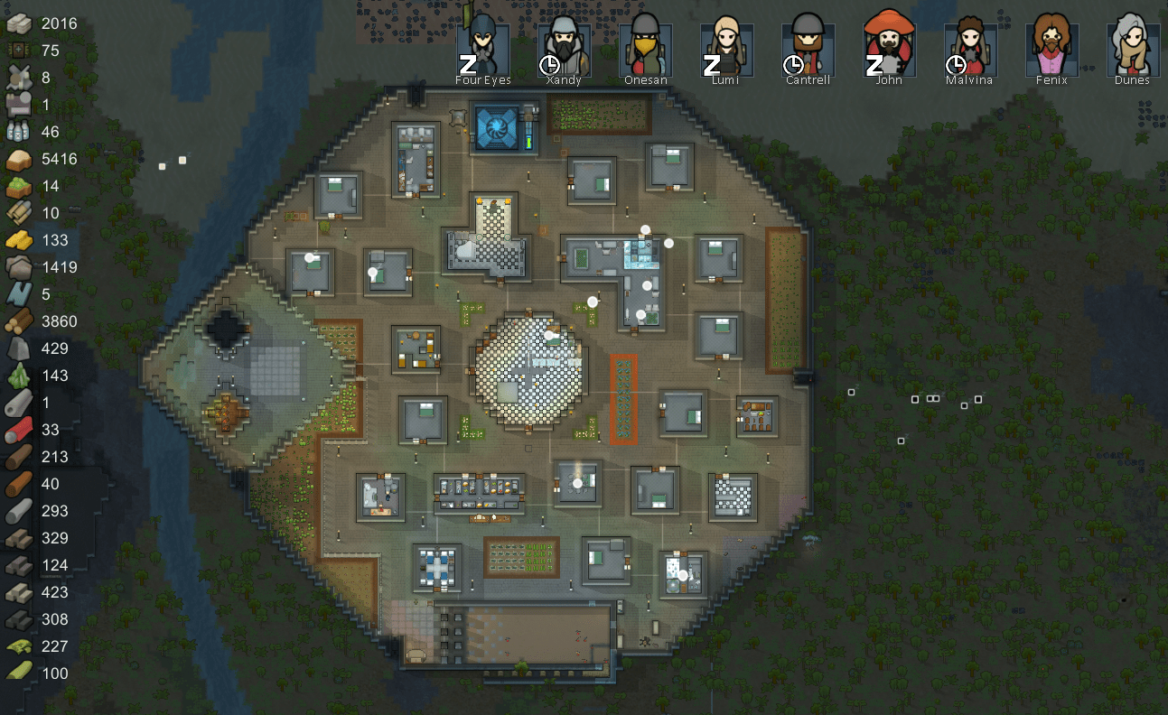 Marble Village (my small village) r/RimWorld