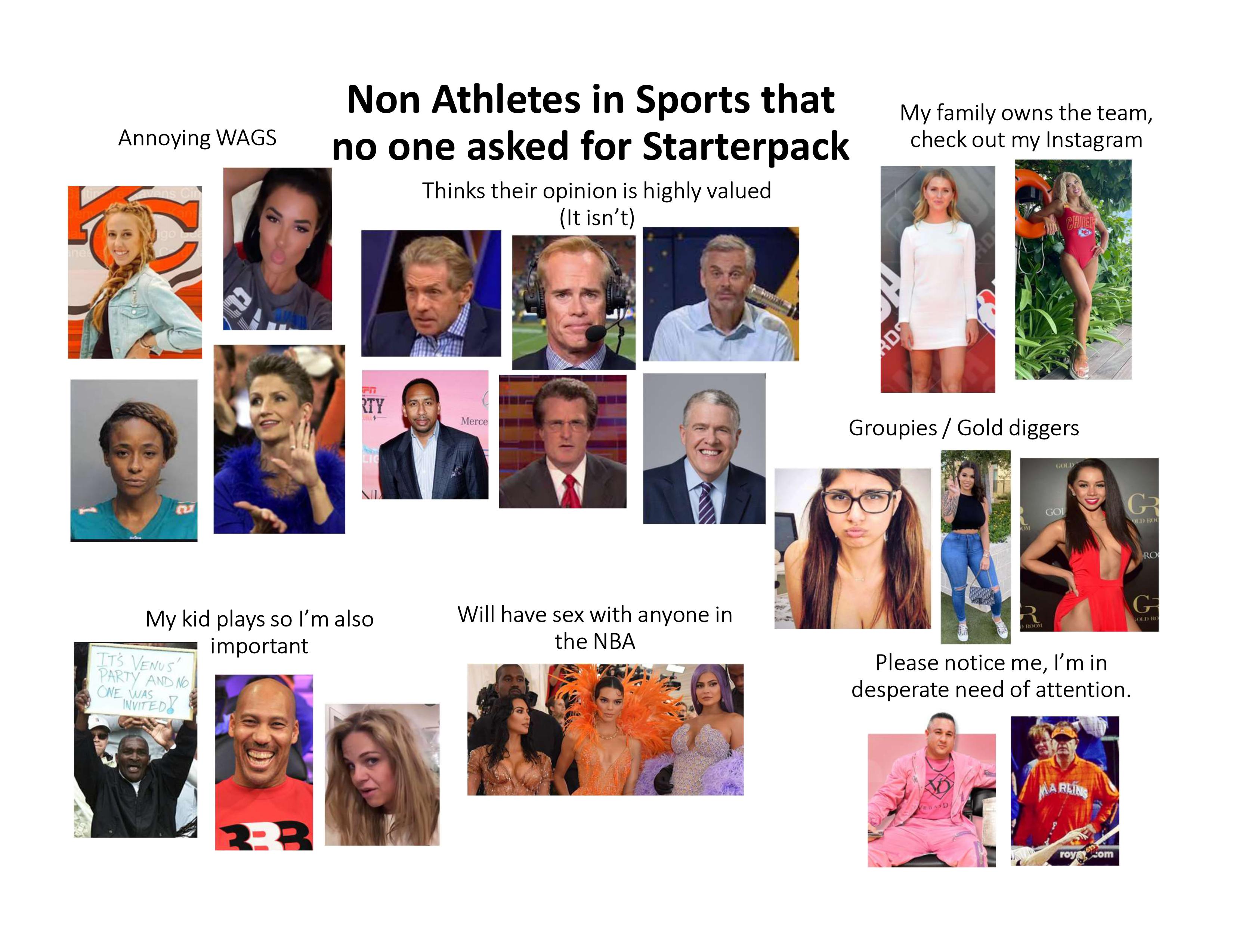Non Athletes in Sports that no one asked for Starterpack. r/starterpacks
